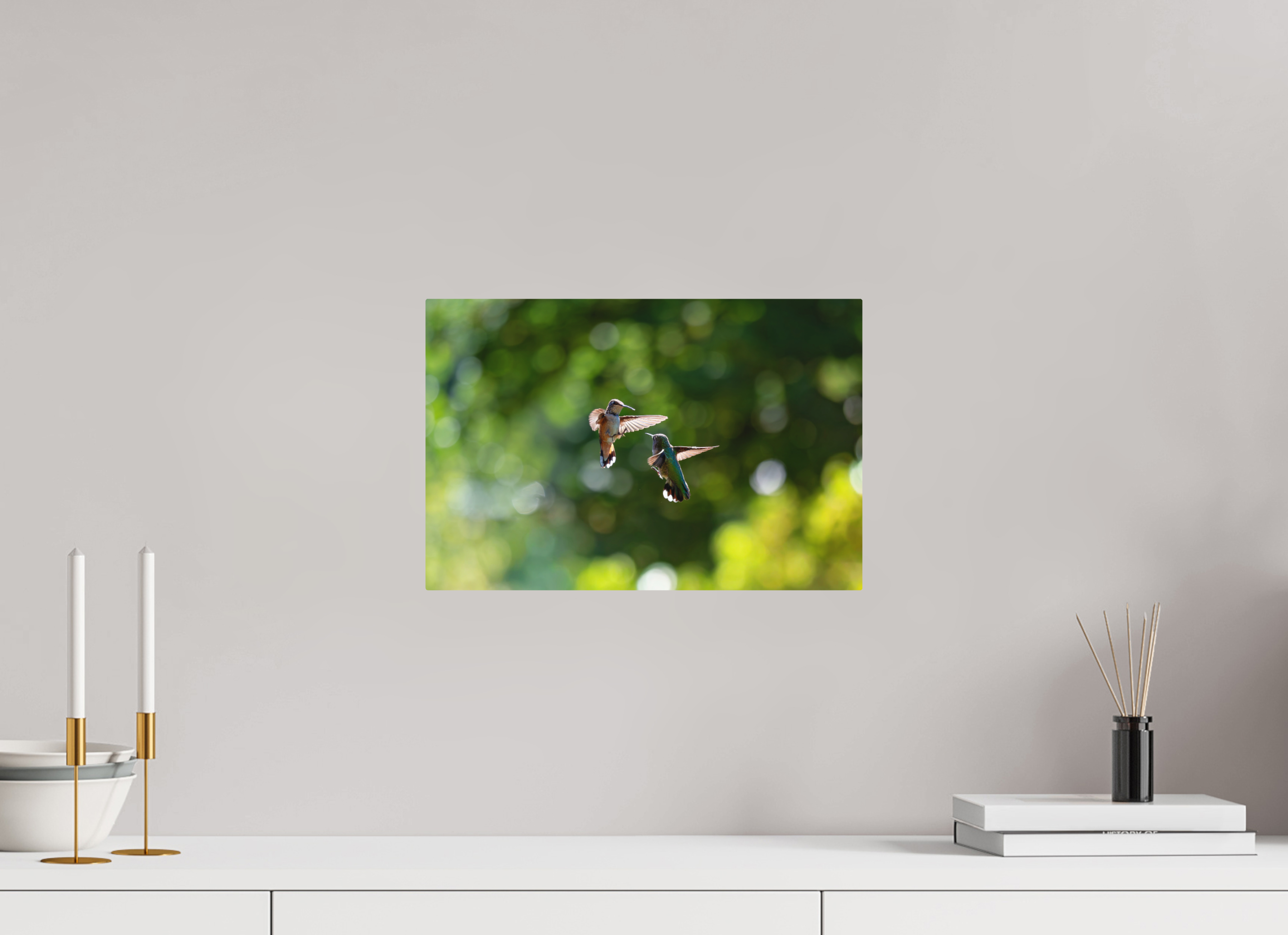 15 x 10″, Direct Print on Aluminum with mounting hardware included. Midair