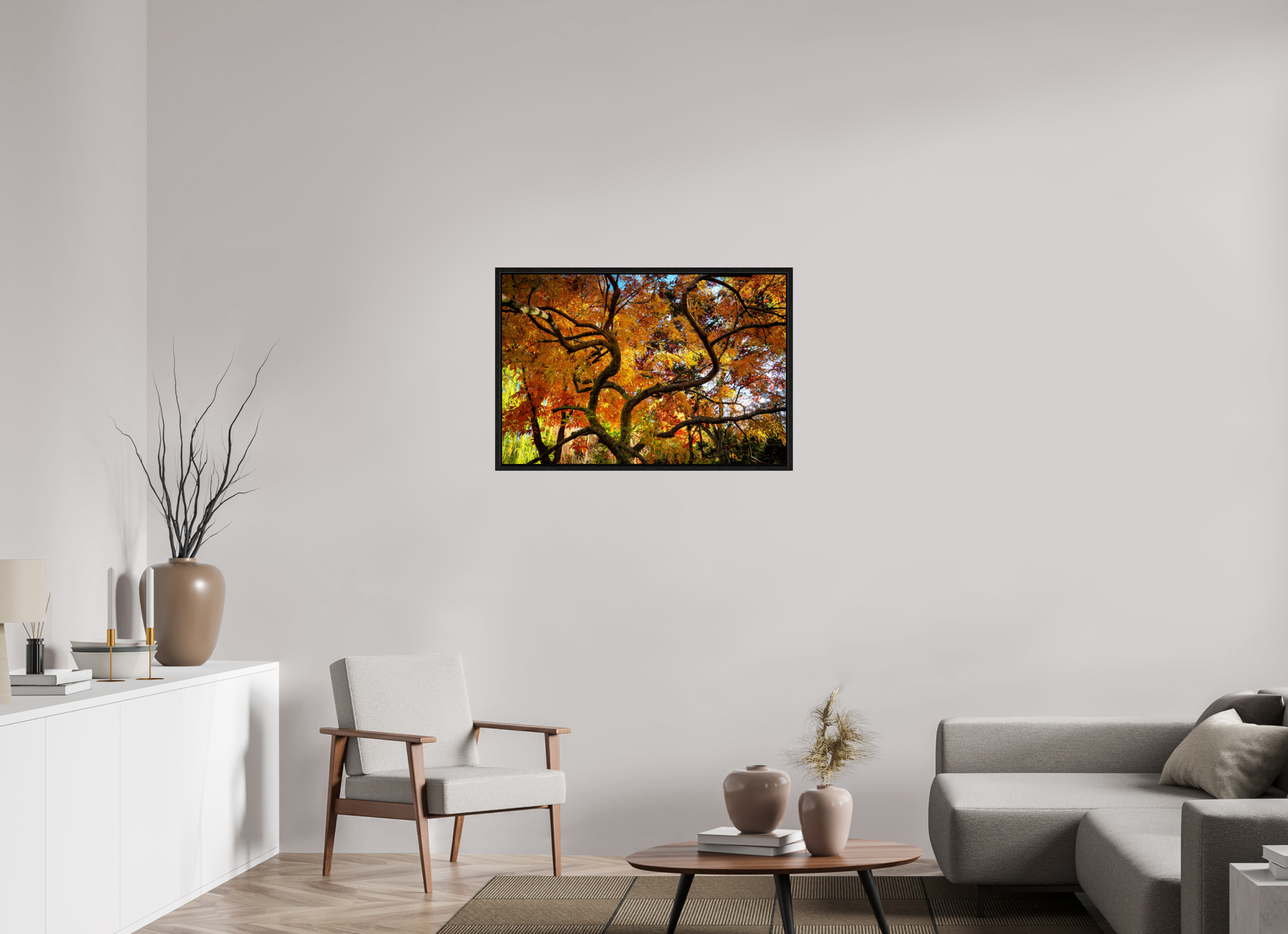 36 x 24″, Floater Frame Autumn Maple