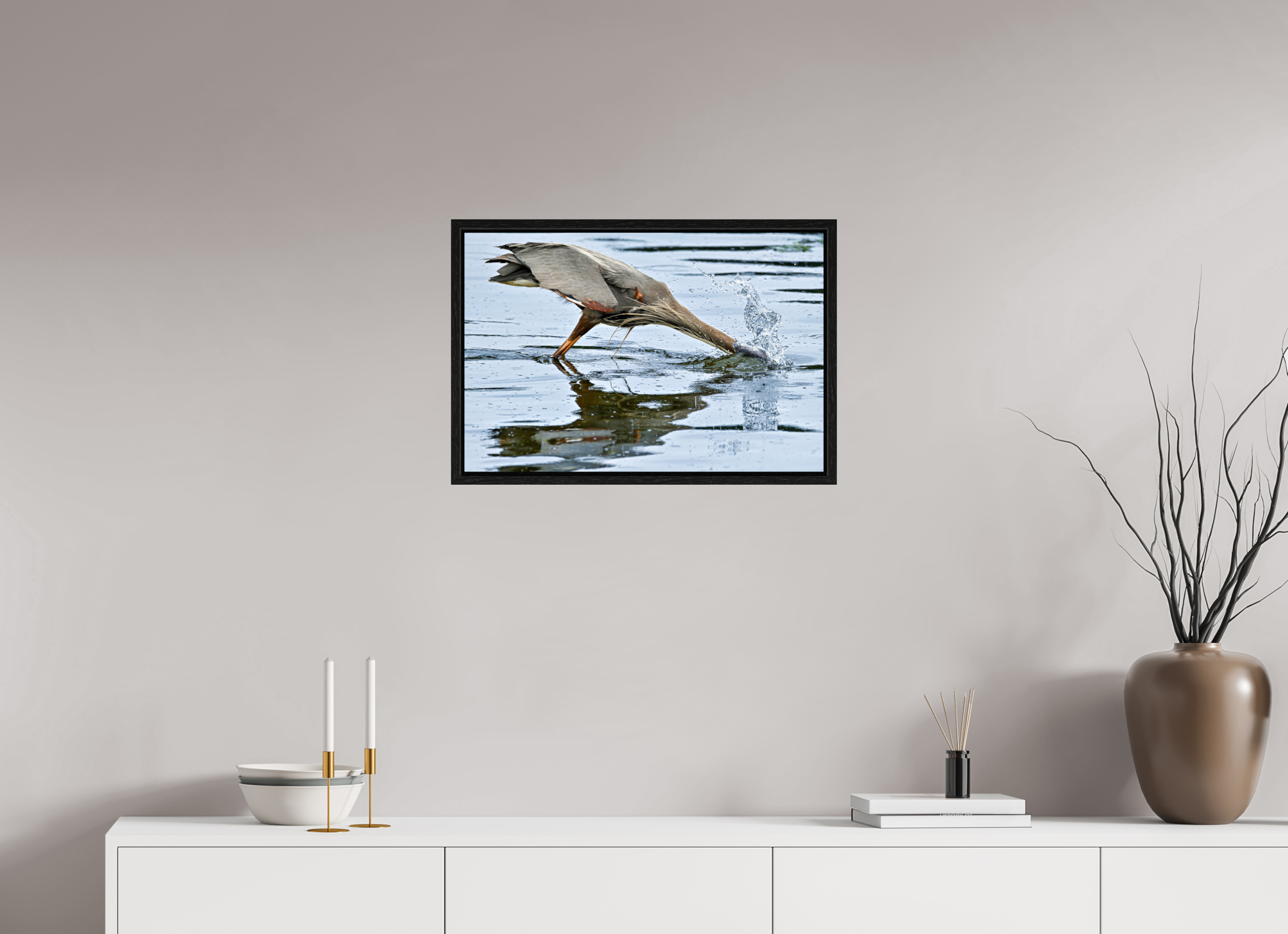 24 x 16″, Floater Frame The Plunge