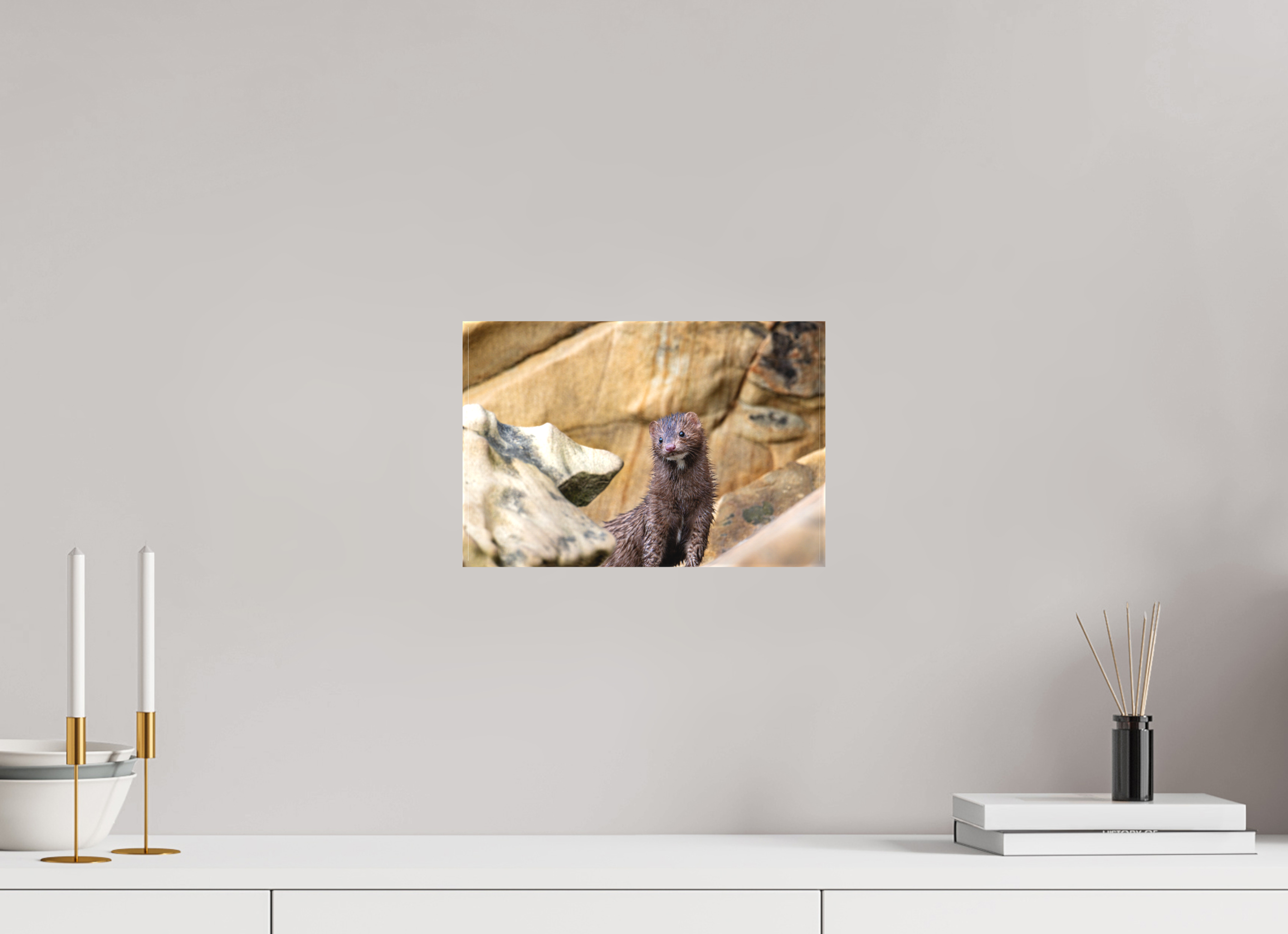 12 x 8″, Matte Canvas with Wrapped Edges Seaside Mink