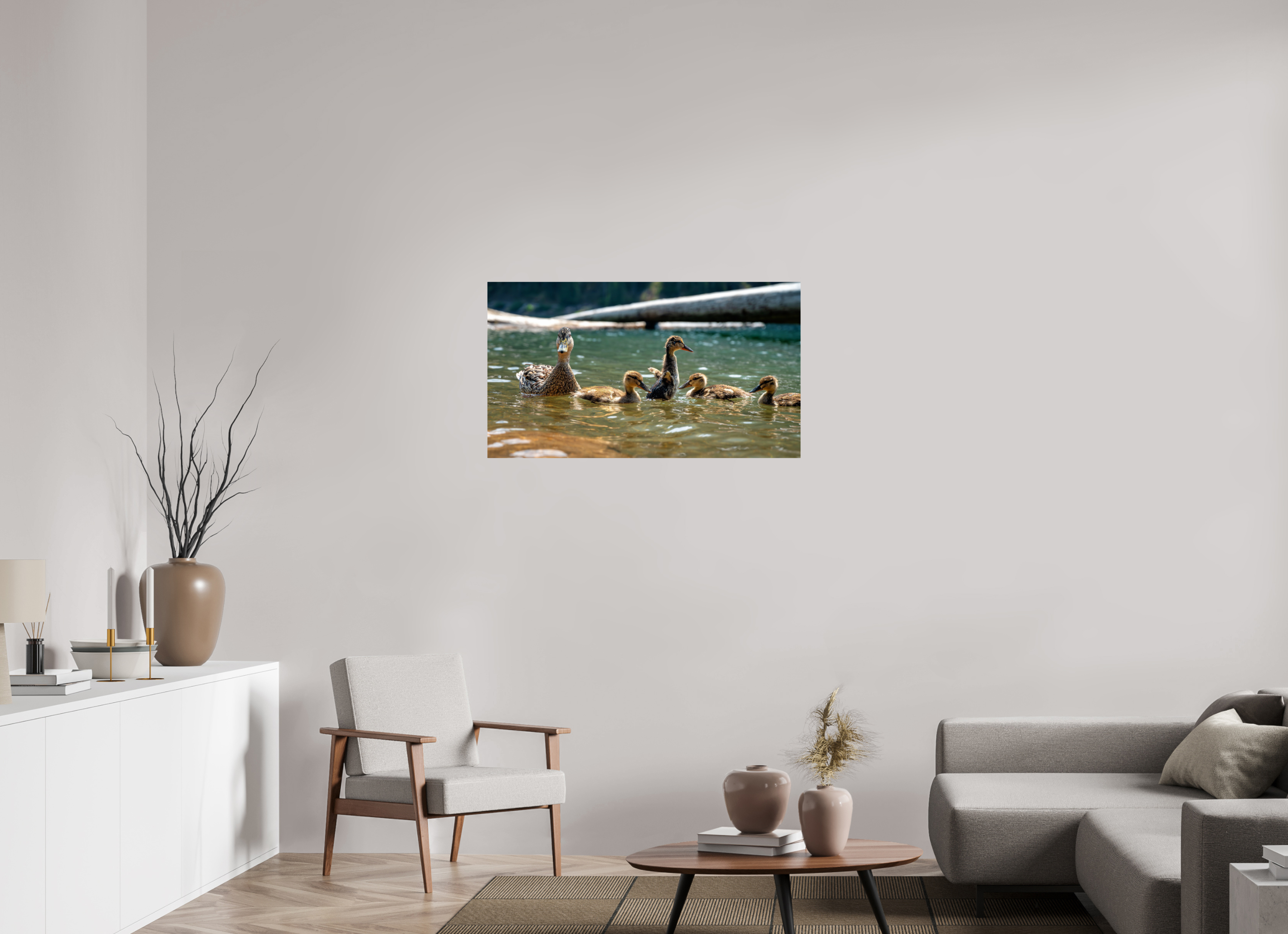 40 x 22.5″, Photo Print On Fuji Crystal DP II Ducklings These Days.