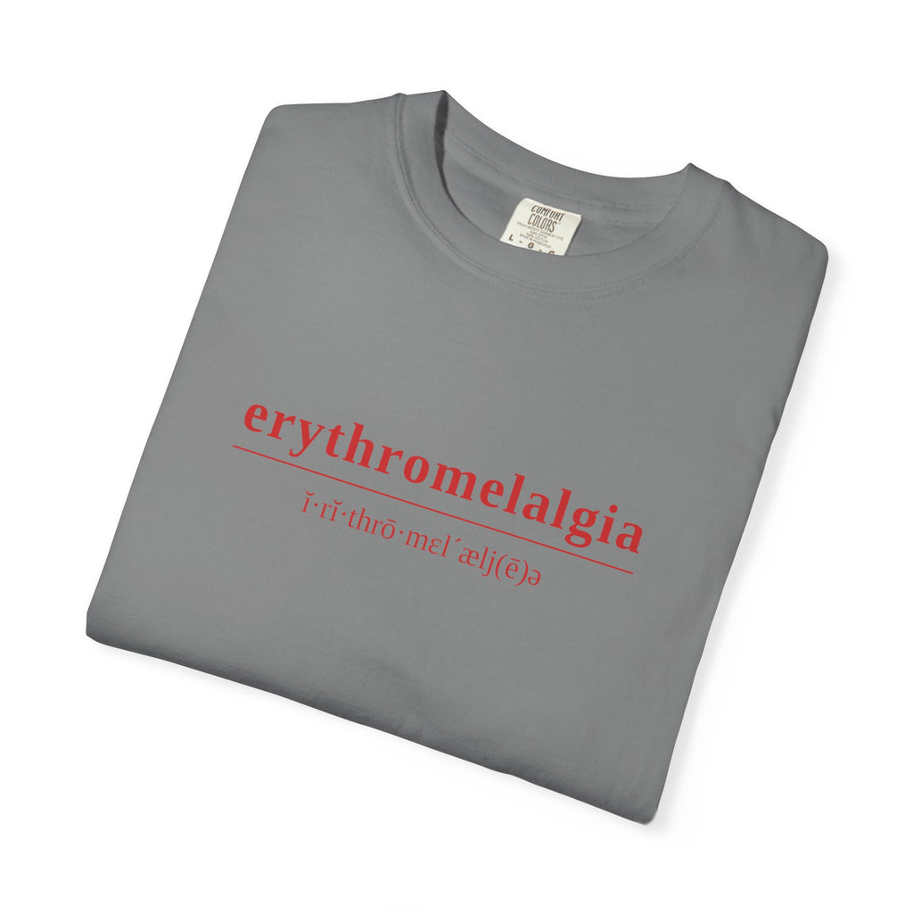 Erythromelalgia Definition T-Shirt | Red Text | Medical Awareness Tee