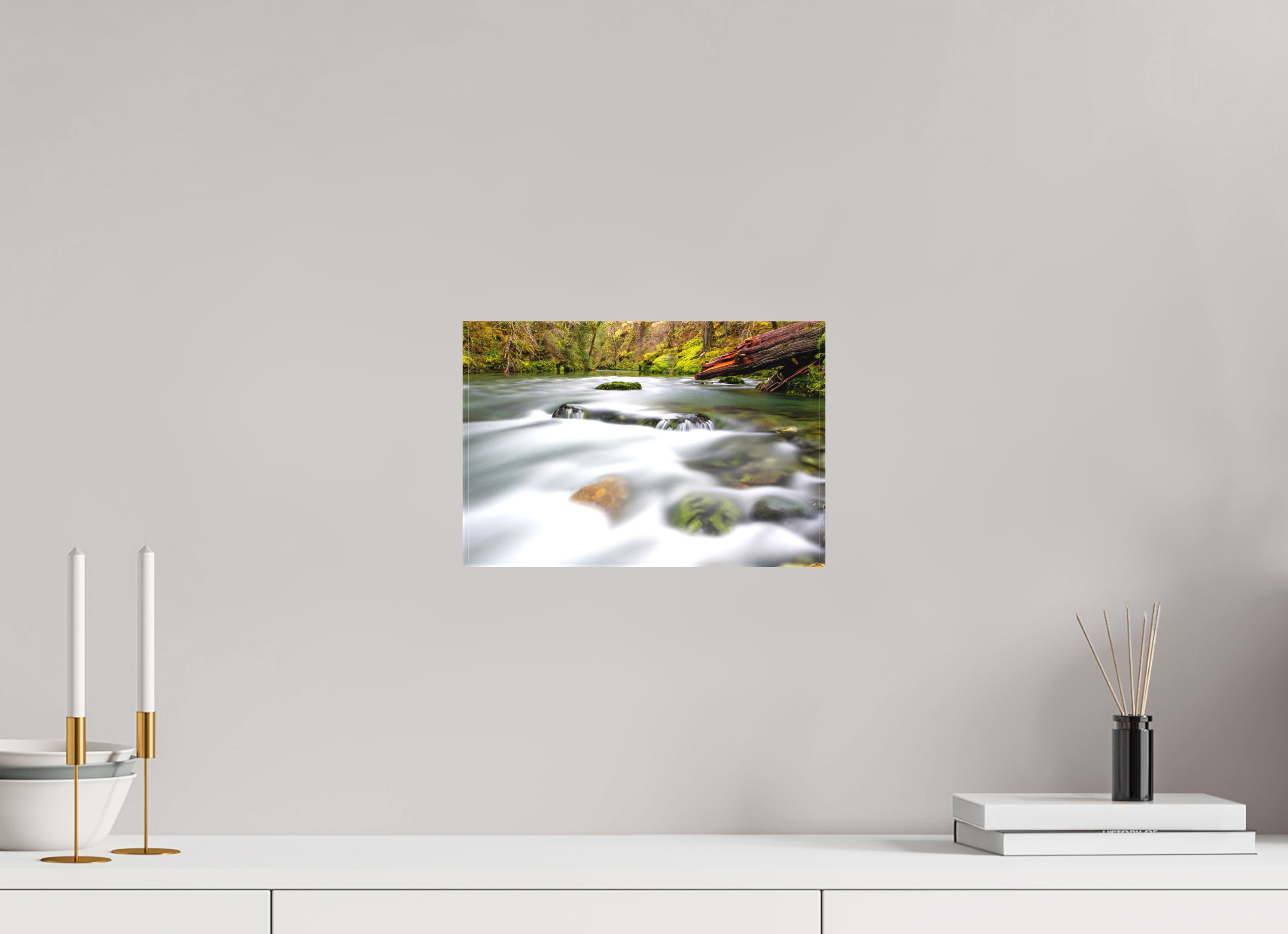 12 x 8″, Matte Canvas with Wrapped Edges River Rocks