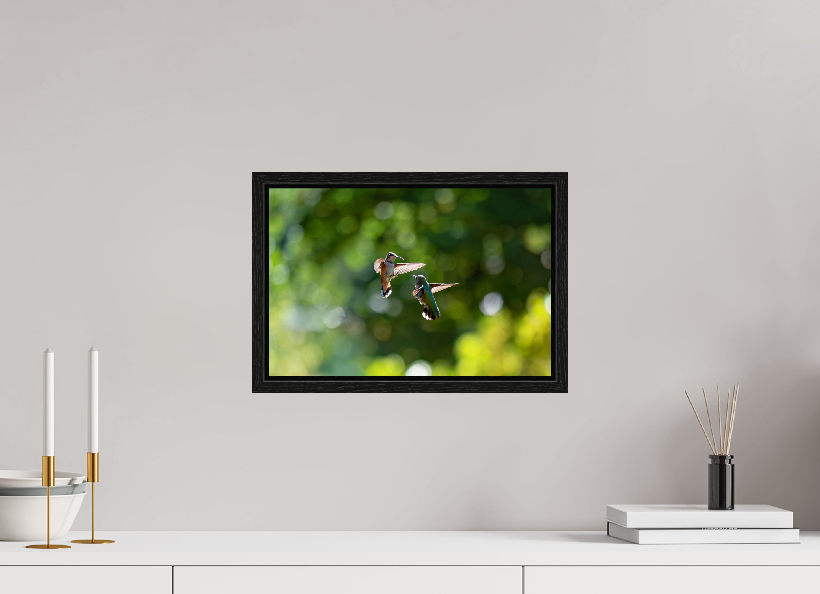 15 x 10″, Floater Frame Midair