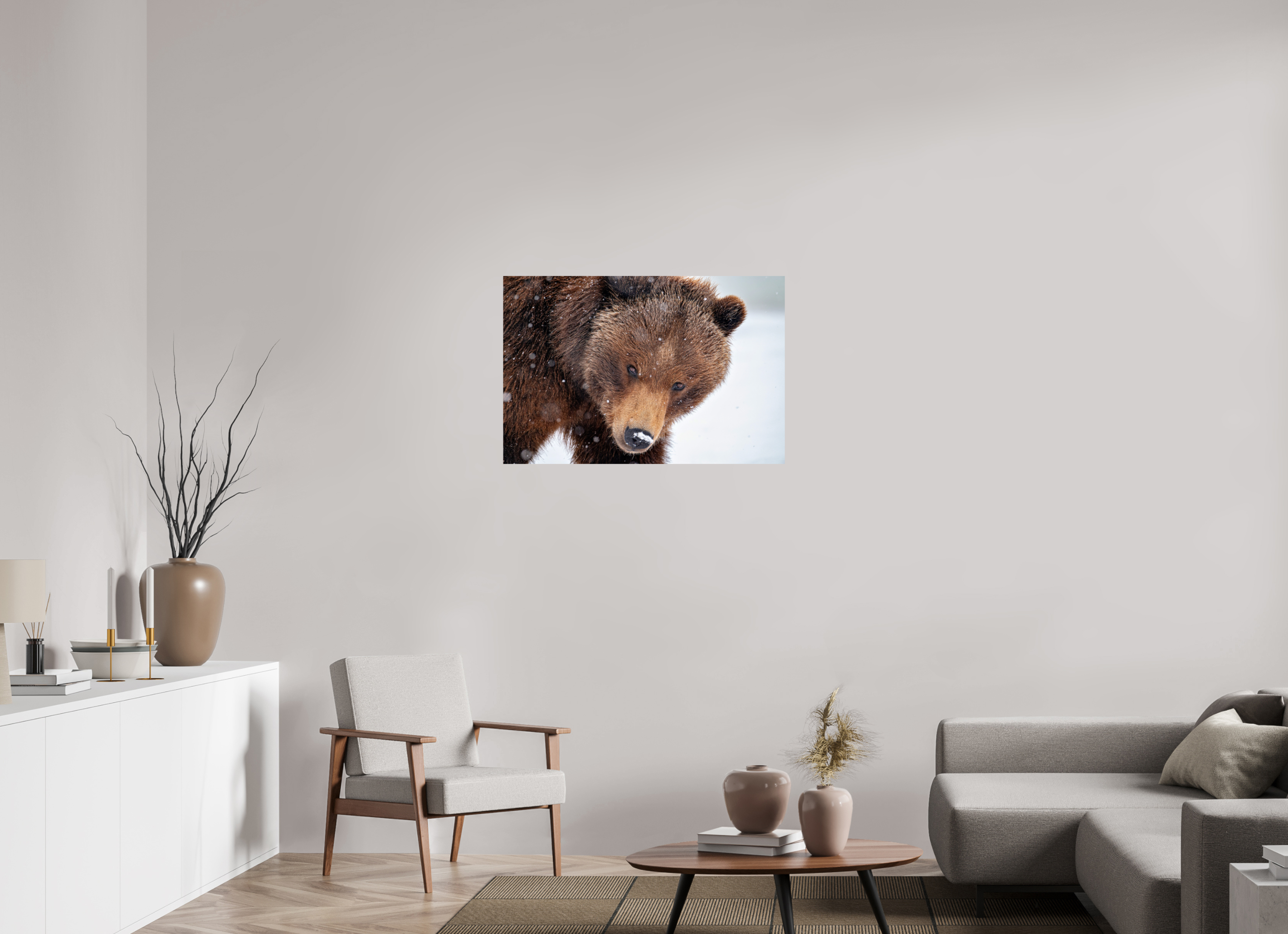 36 x 24″, Photo Print On Fuji Crystal DP II Bear Stare