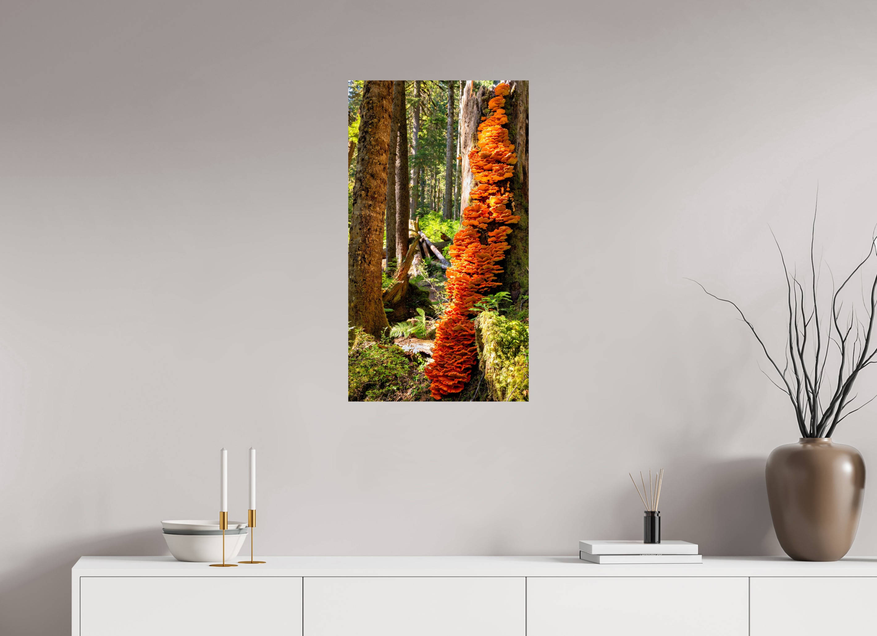18 x 32″, Photo Print On Fuji Crystal DP II Flaming Stump