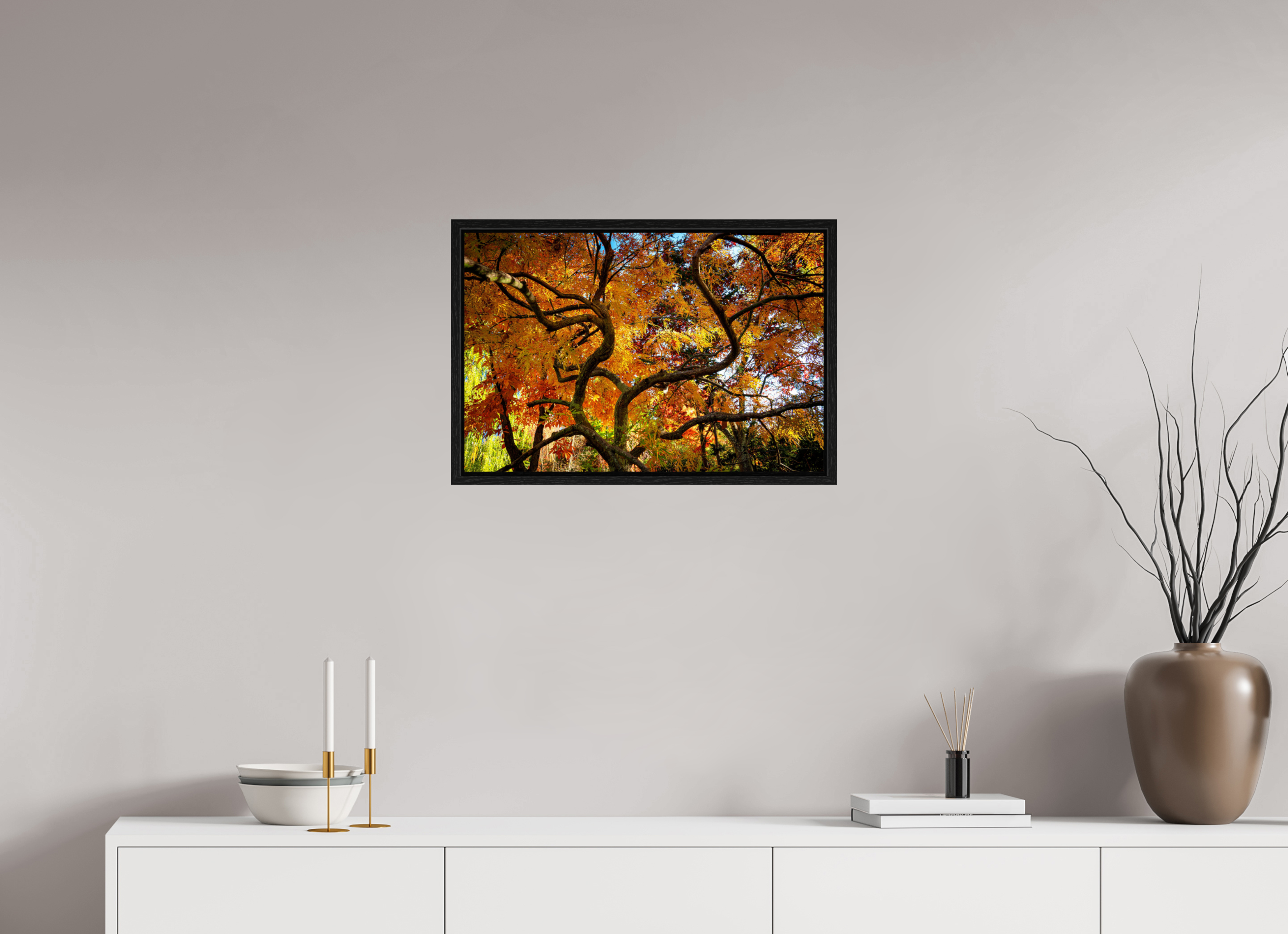 24 x 16″, Floater Frame Autumn Maple