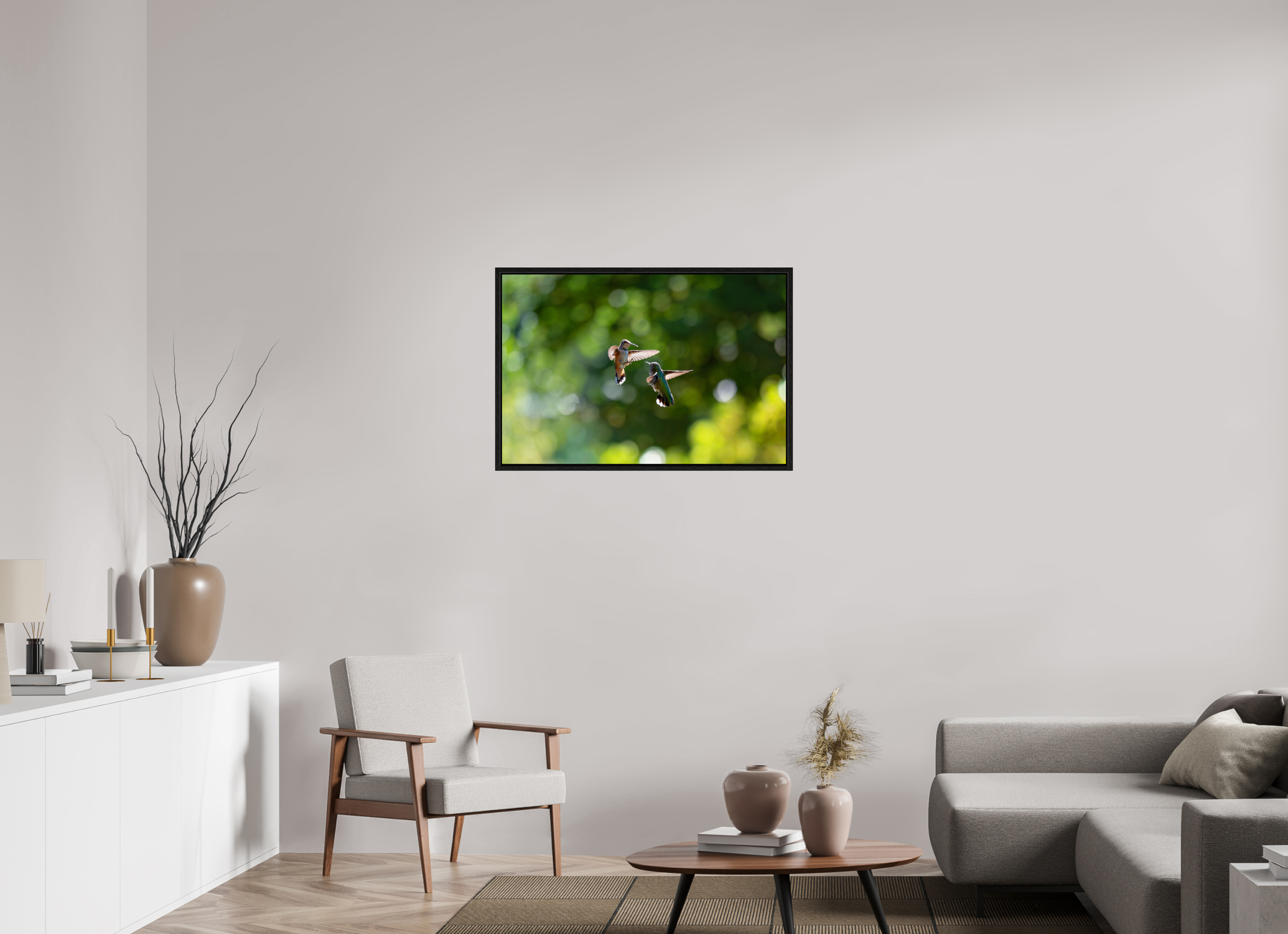 36 x 24″, Floater Frame Midair