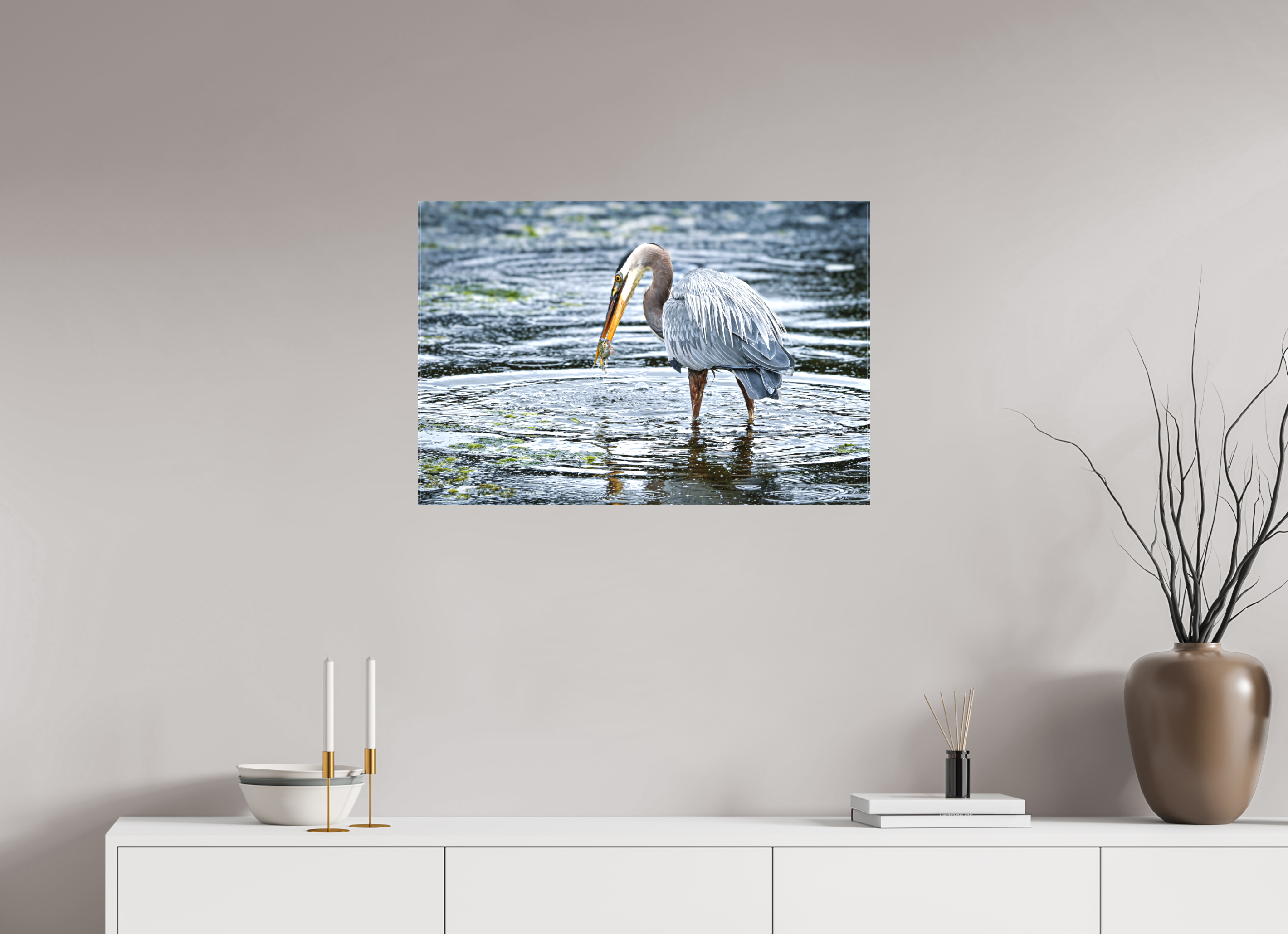 30 x 20″, Matte Canvas with Wrapped Edges Surprised Dinner