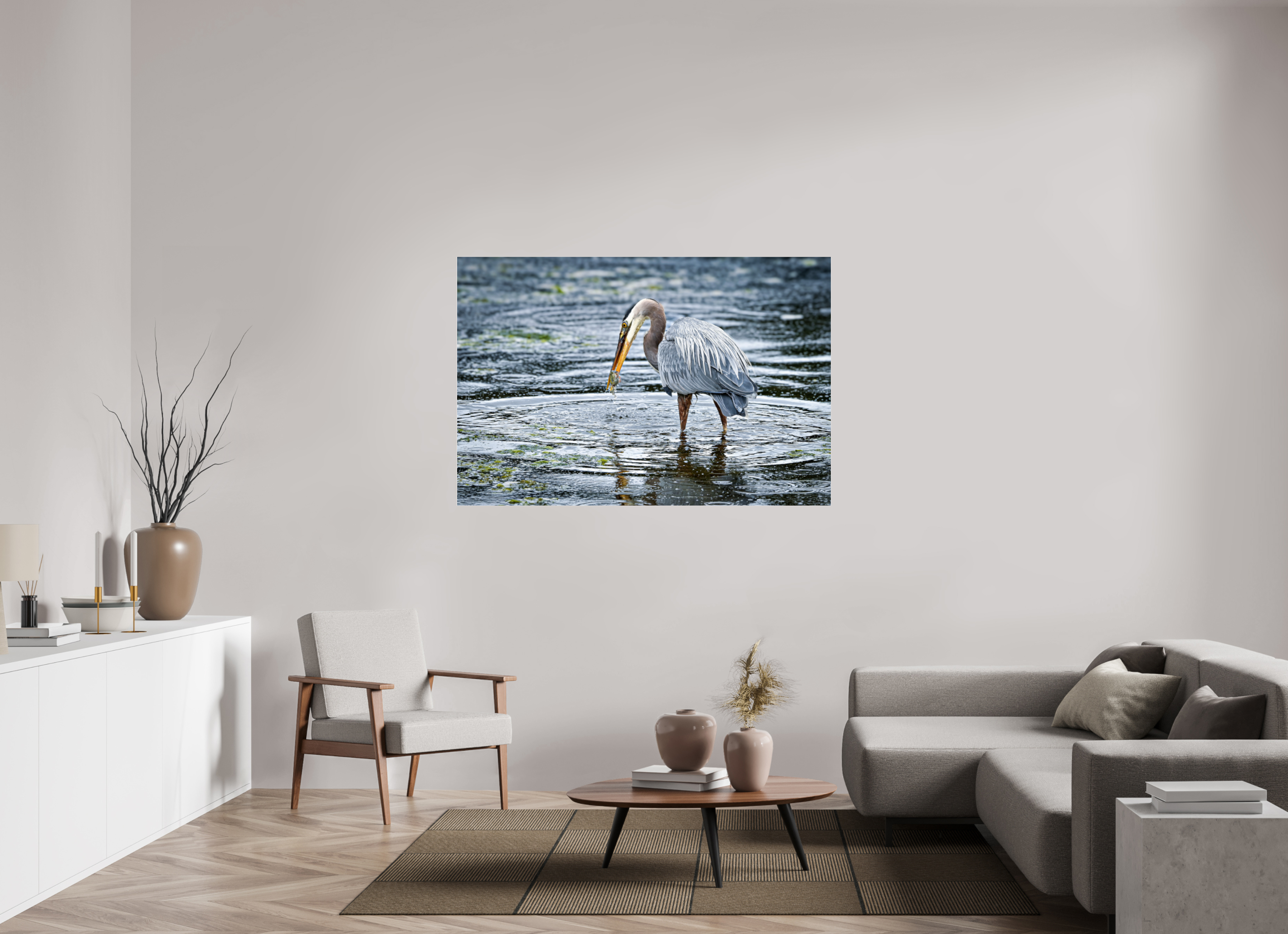 60 x 40″, Photo Mounted Under Acrylic Glass Surprised Dinner
