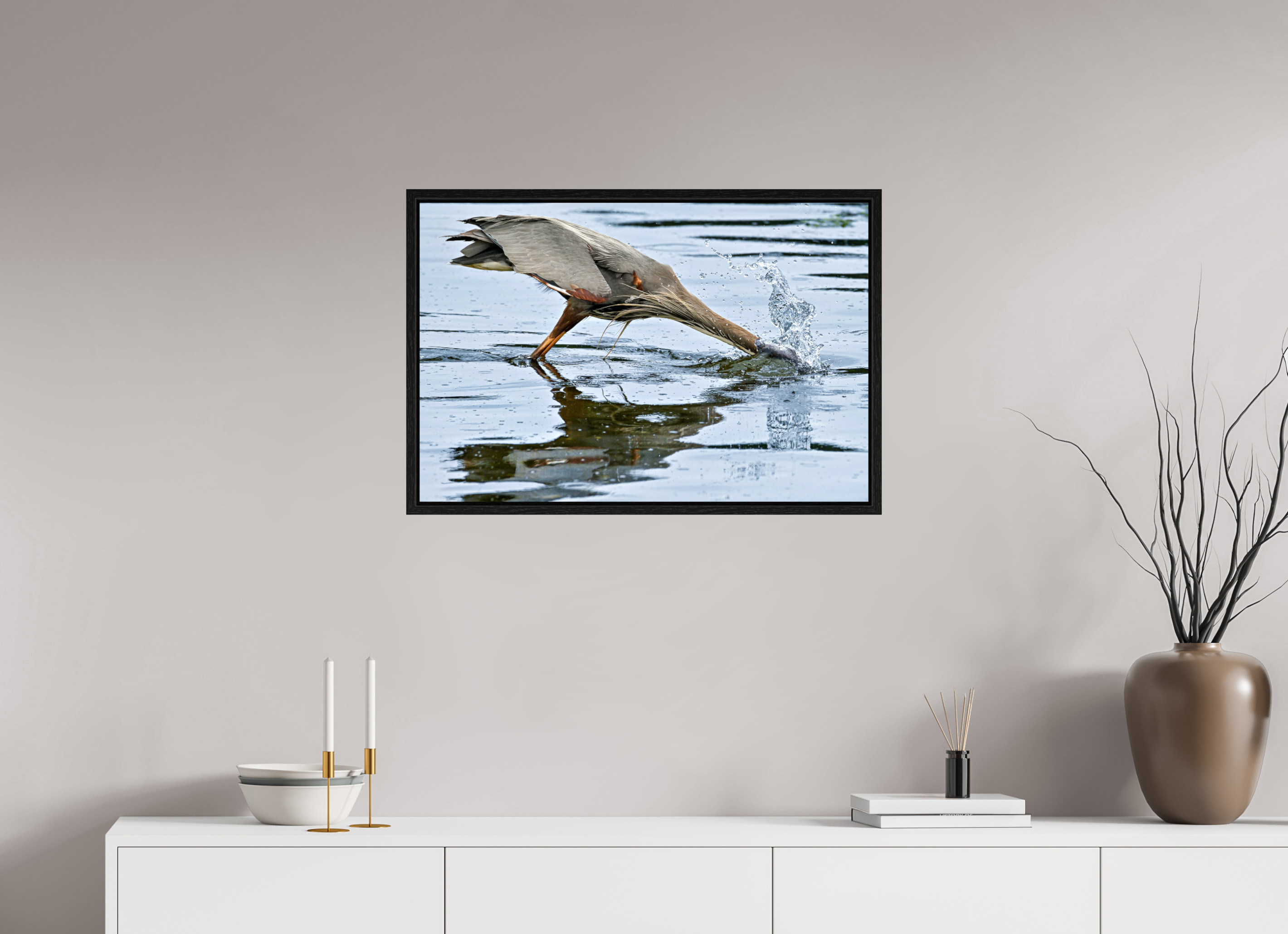 30 x 20″, Floater Frame The Plunge