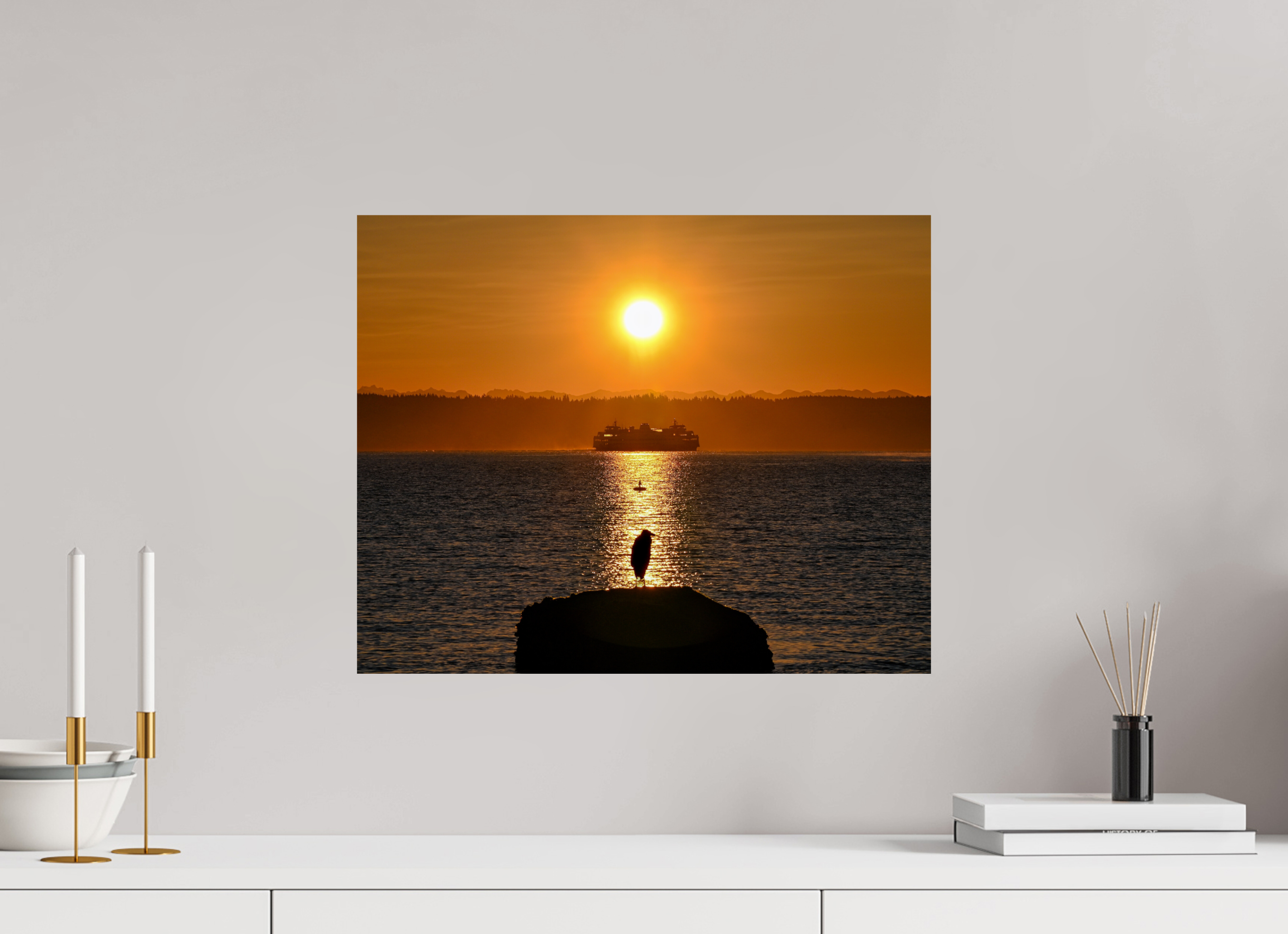 20 x 16″, Quality Photo Print On Fuji Crystal DP II Paper Sunrise on Tide Rock