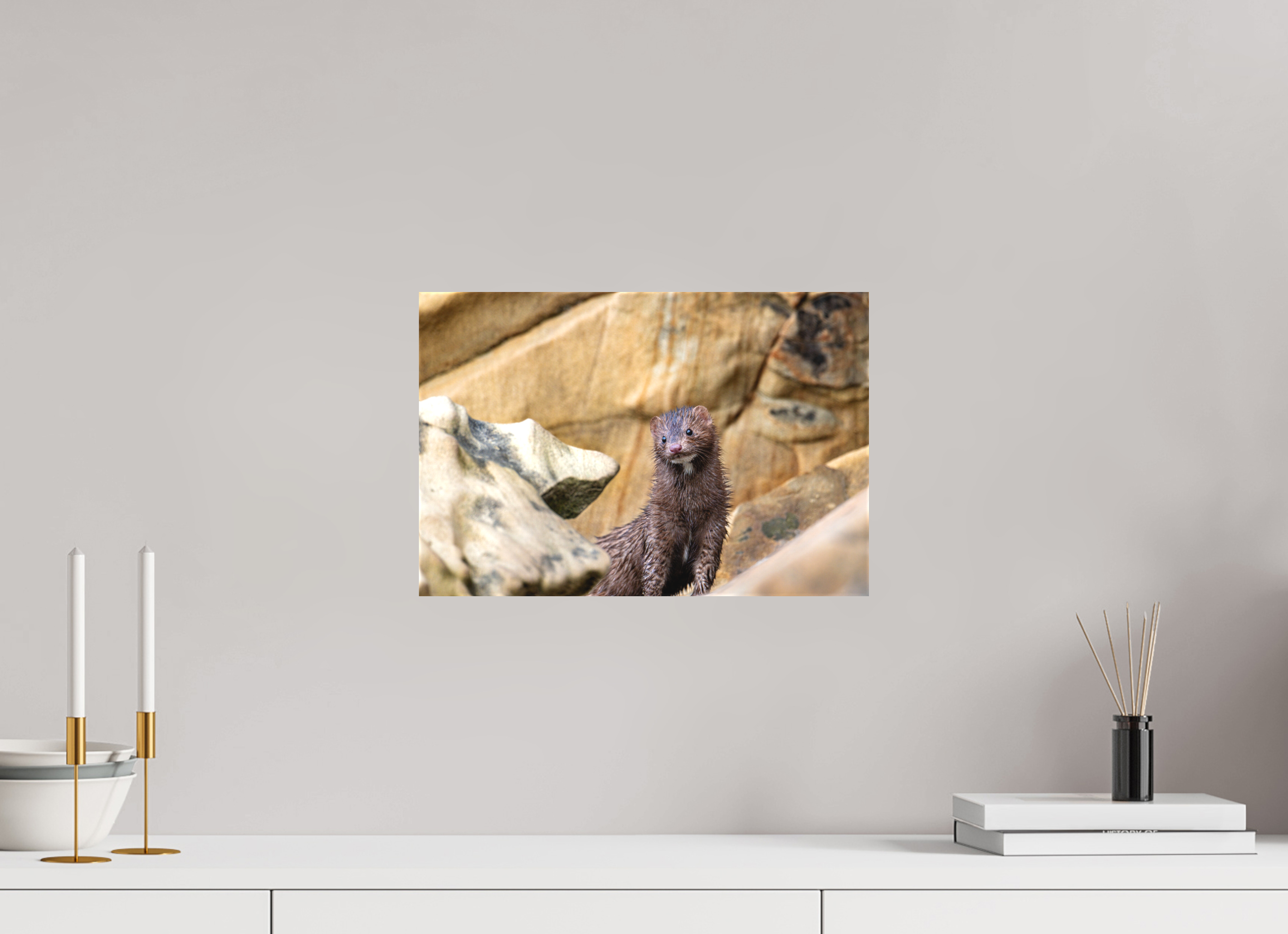 15 x 10″, Matte Canvas with Wrapped Edges Seaside Mink