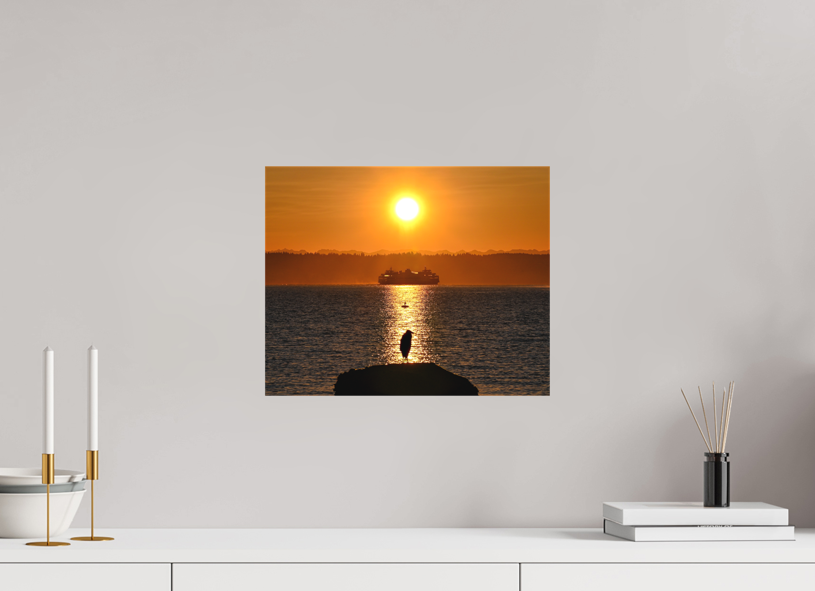 15 x 12″, Matte Canvas with Wrapped Edges Sunrise on Tide Rock