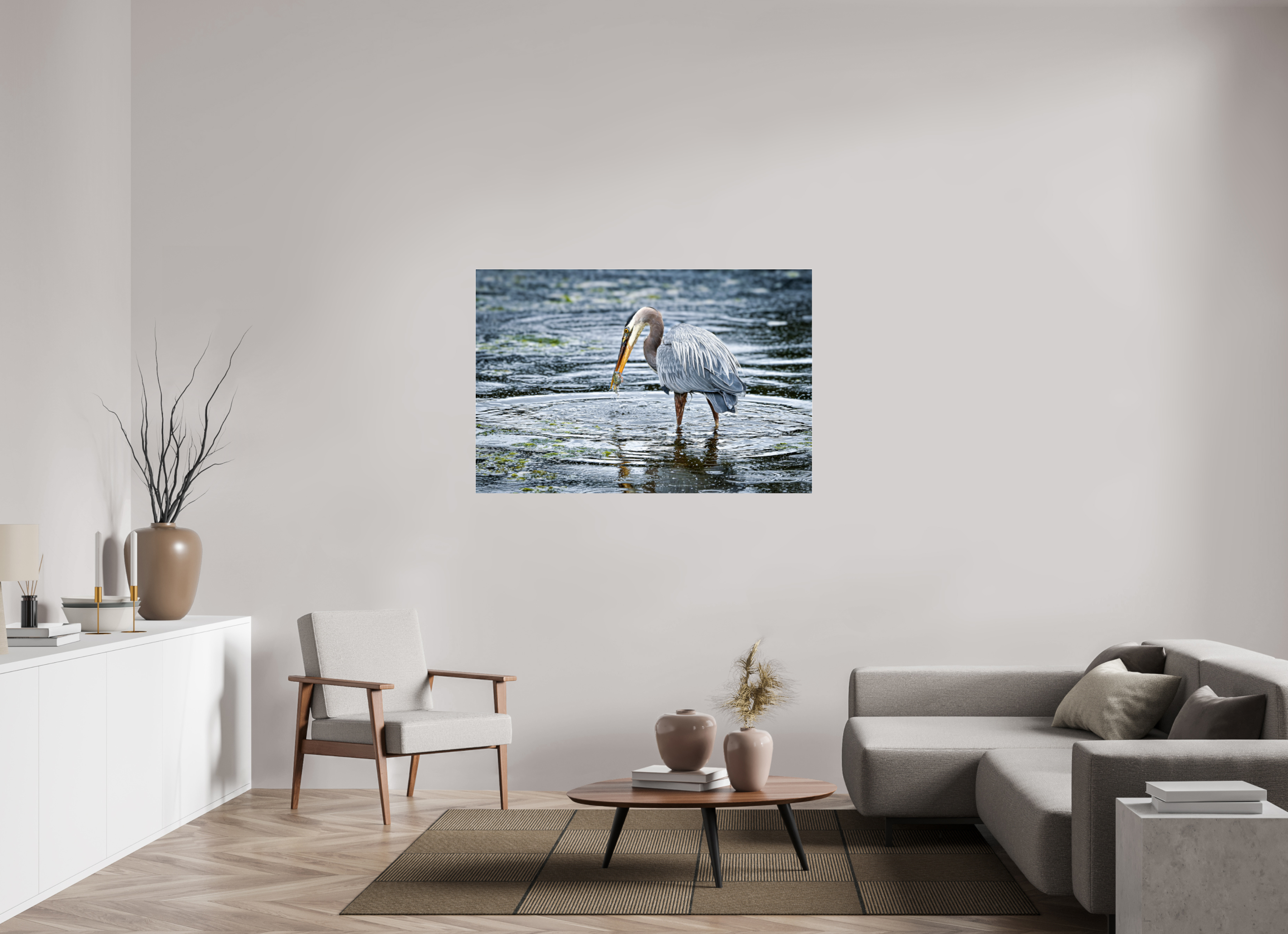 54 x 36″, Photo Mounted Under Acrylic Glass Surprised Dinner