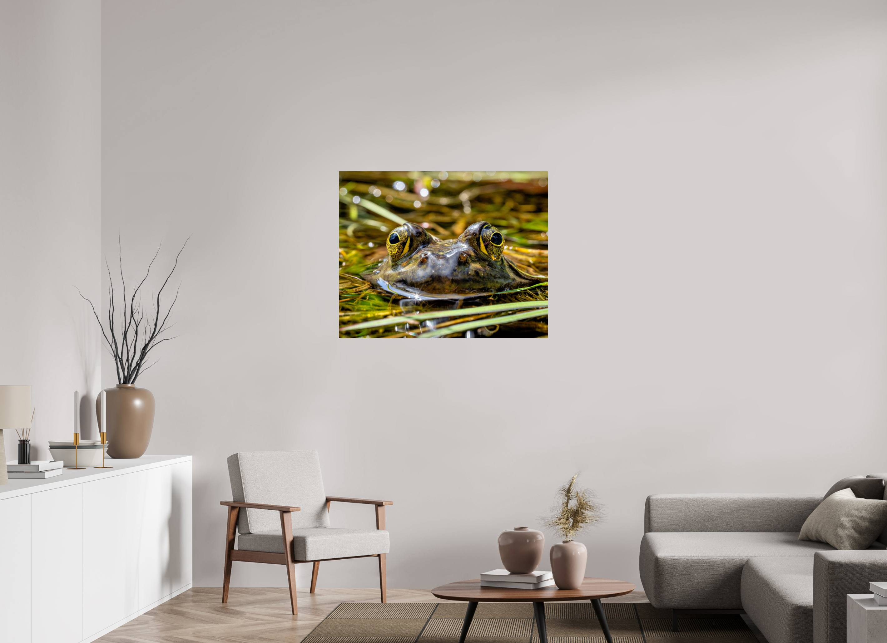 38.7 x 31″, Photo Print On Fuji Crystal DP II Eyes of Frog