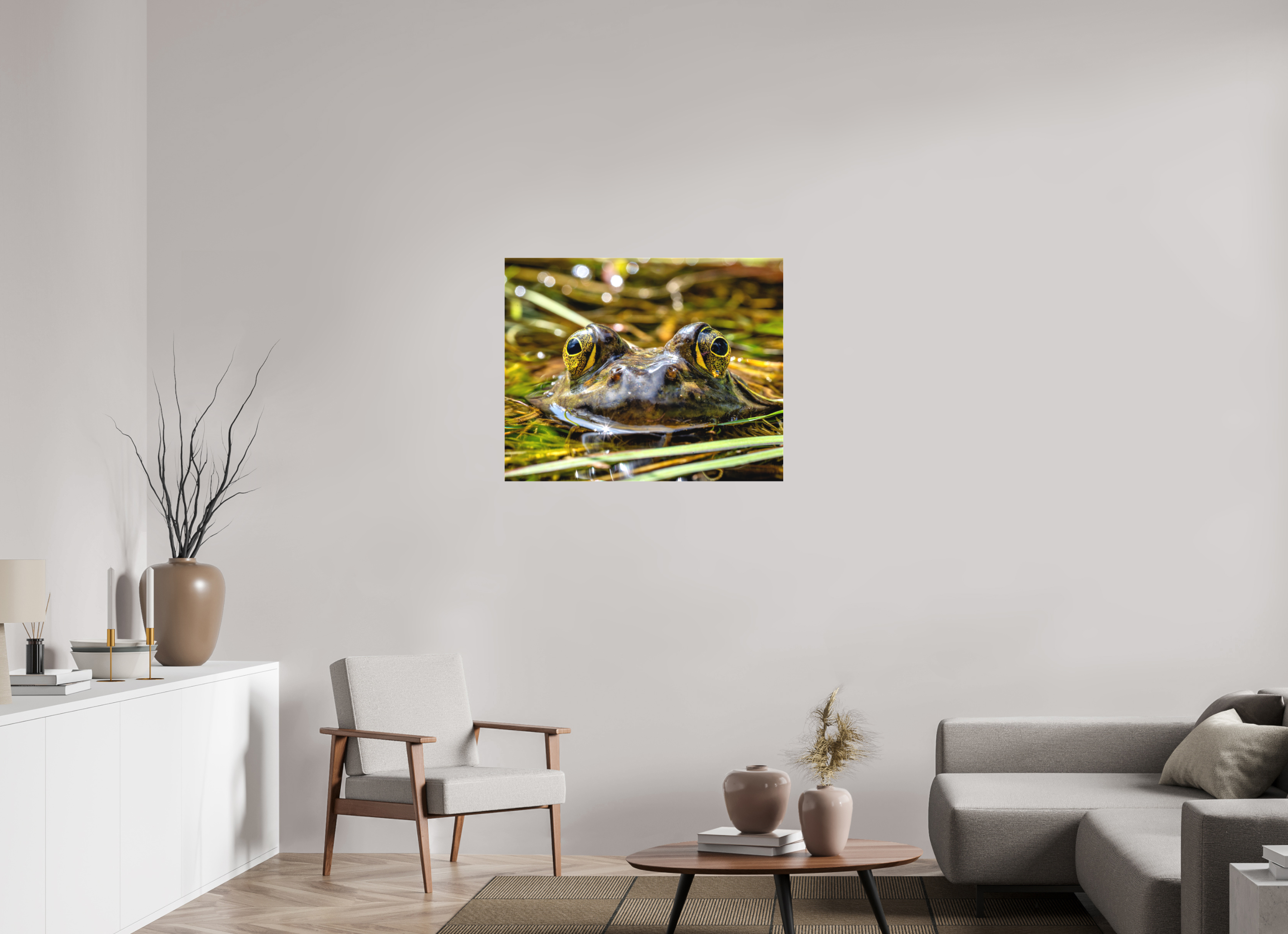 35 x 28″, Matte Canvas with Wrapped Edges Eyes of Frog