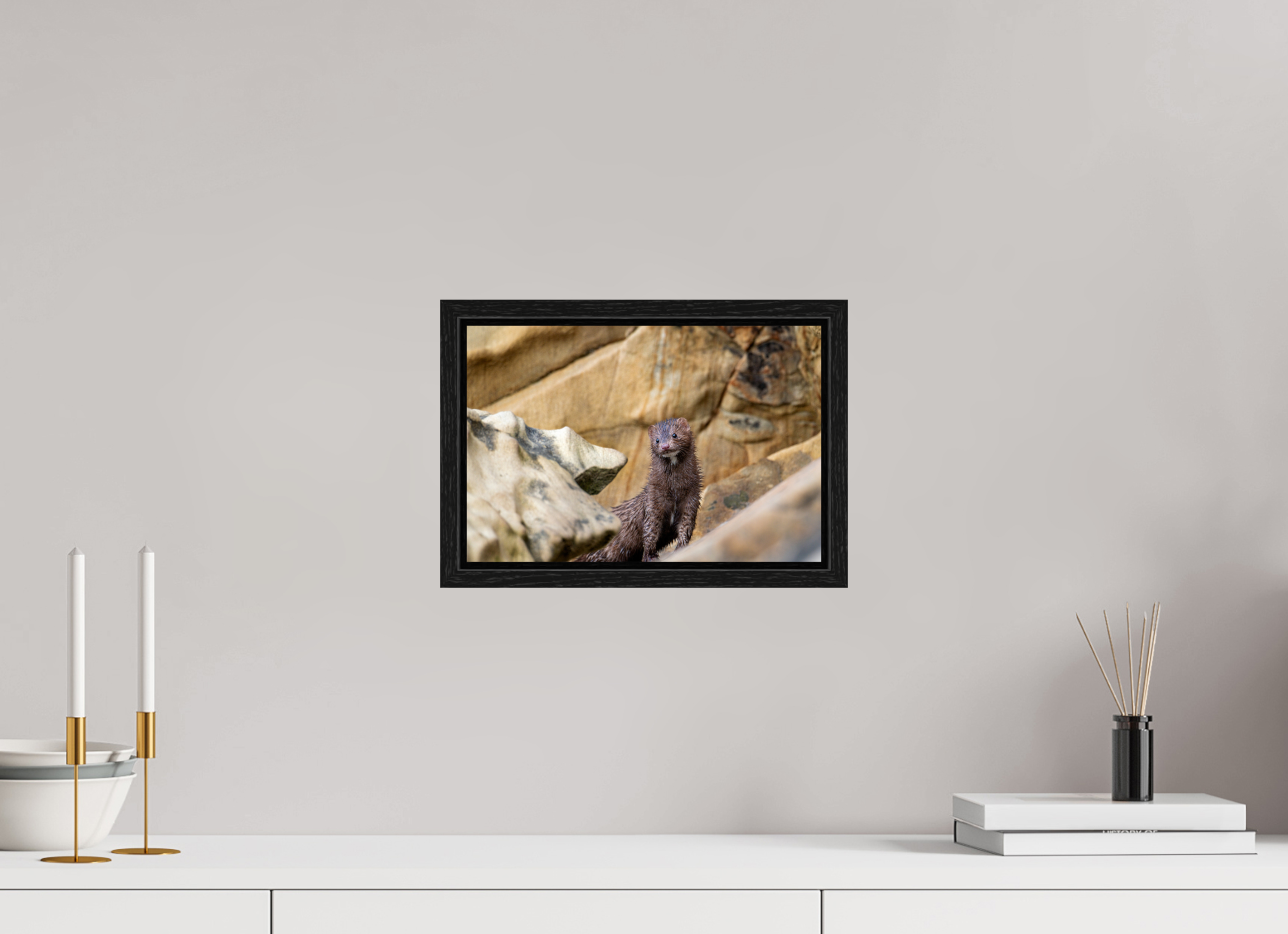 12 x 8″, Floater Frame Seaside Mink