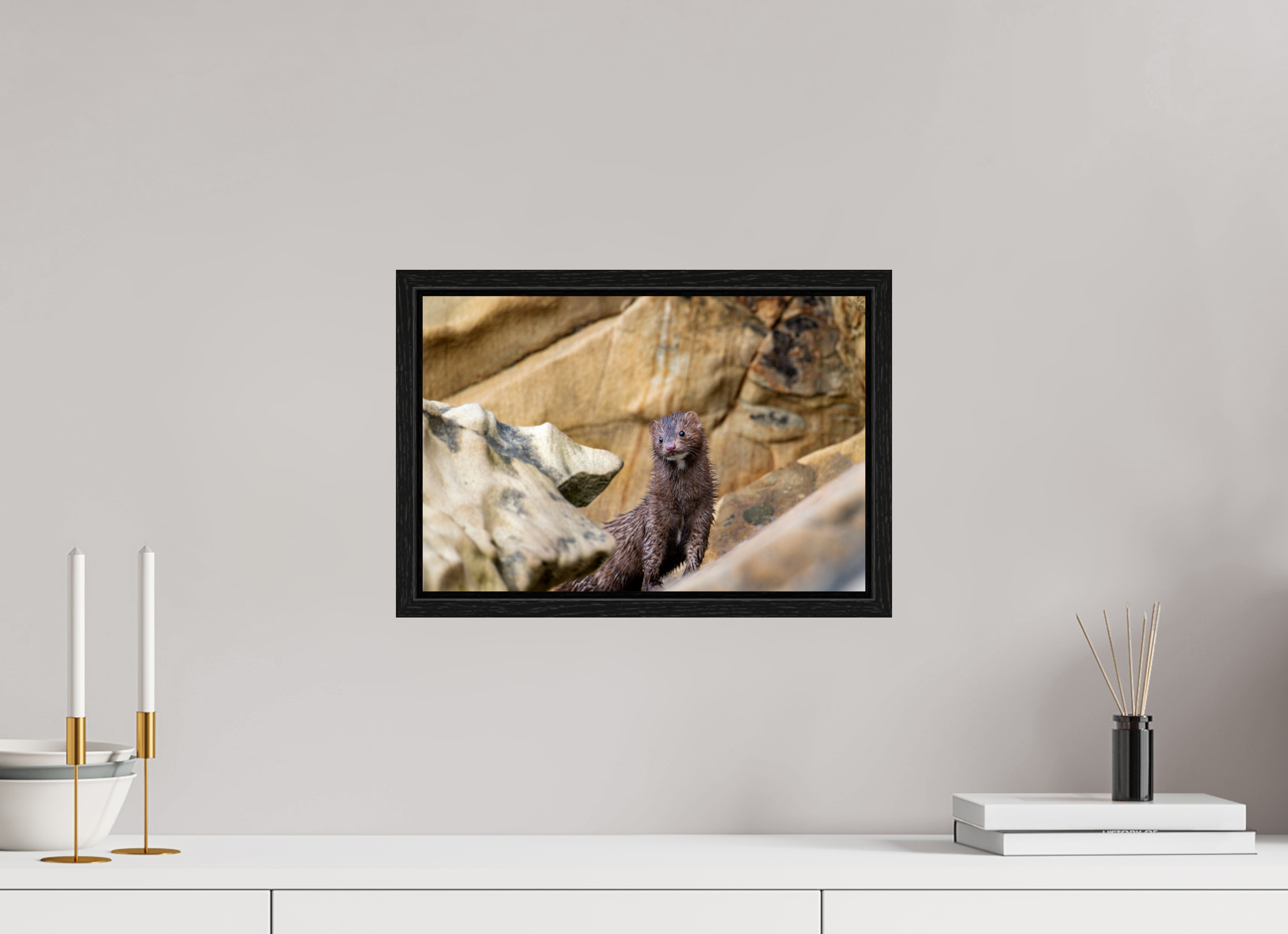 15 x 10″, Floater Frame Seaside Mink
