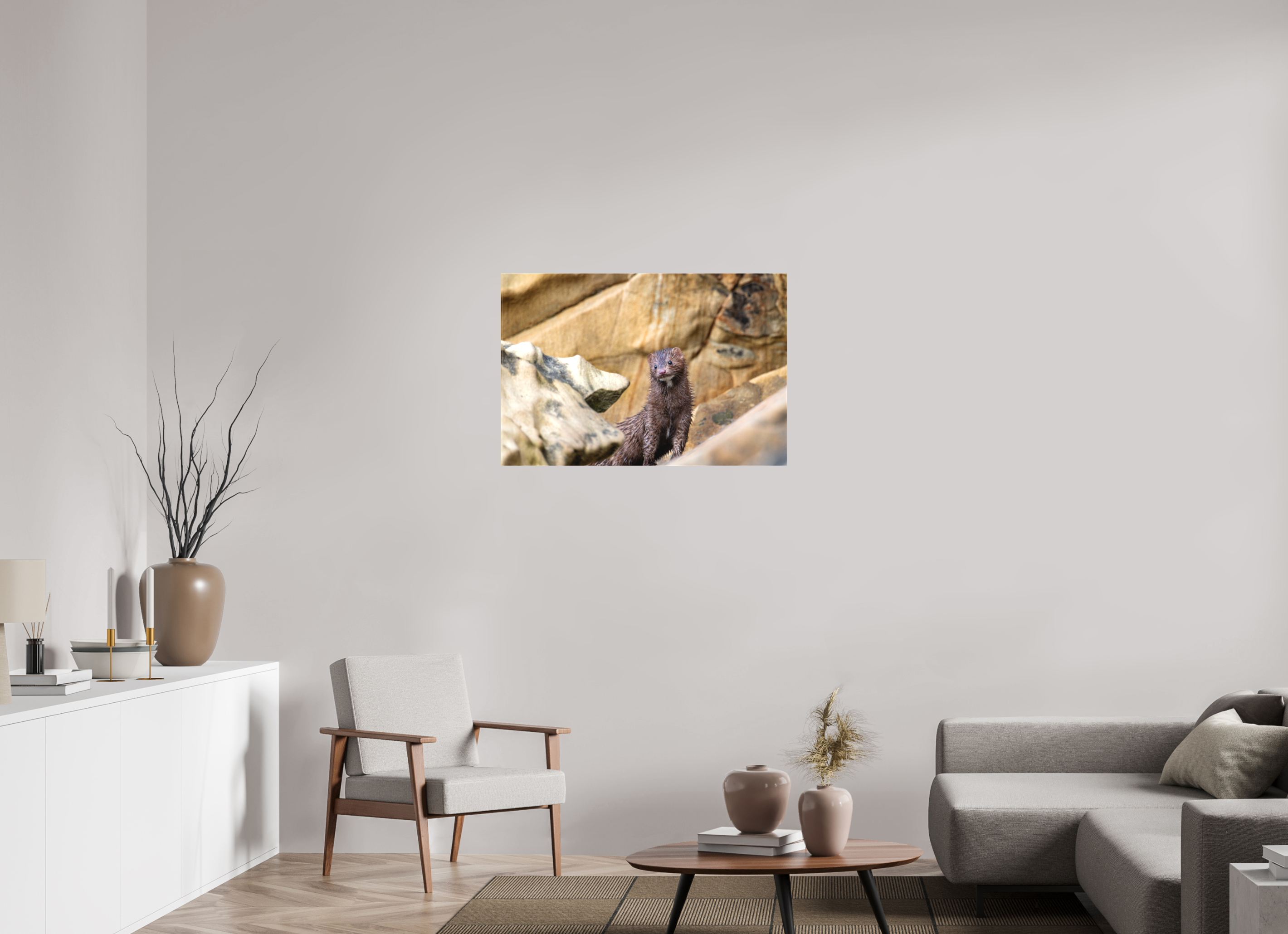 36 x 24″, Matte Canvas with Wrapped Edges Seaside Mink