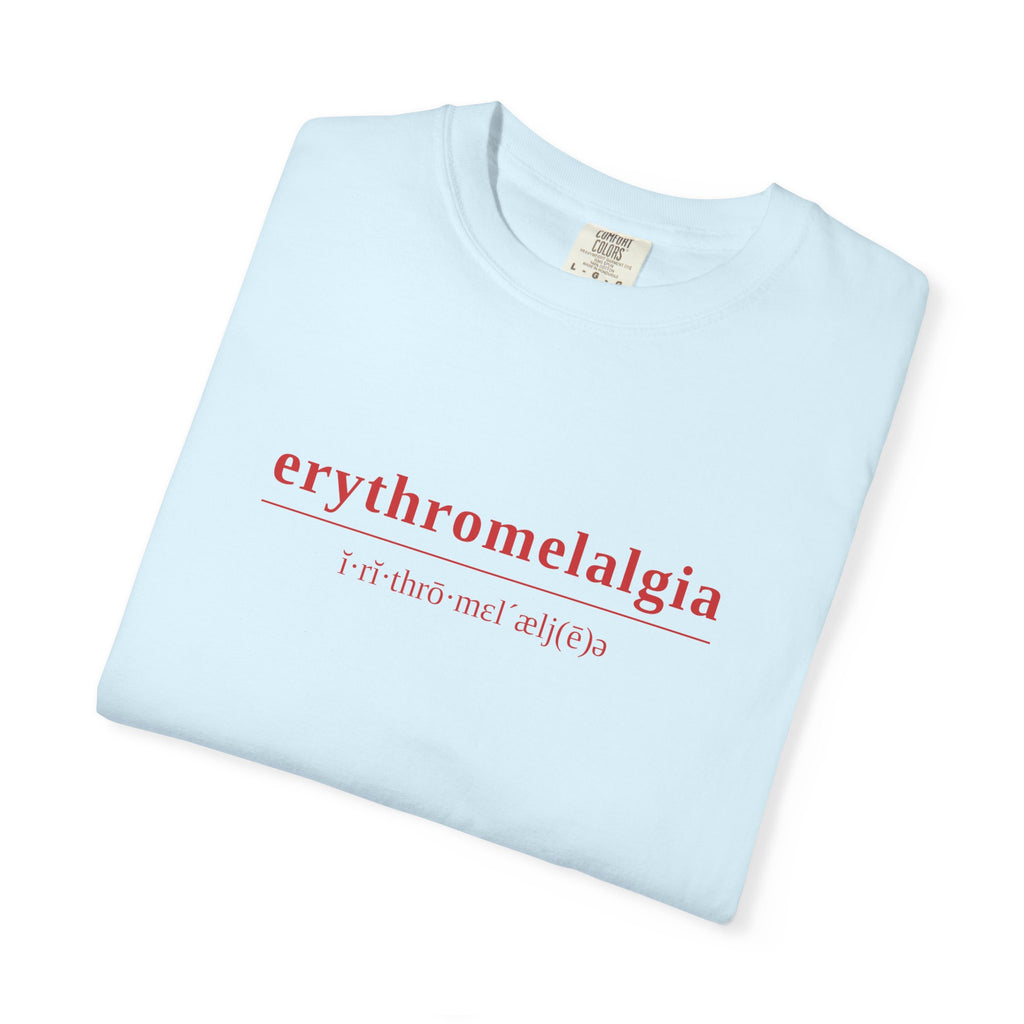 Erythromelalgia Definition T-Shirt | Red Text | Medical Awareness Tee
