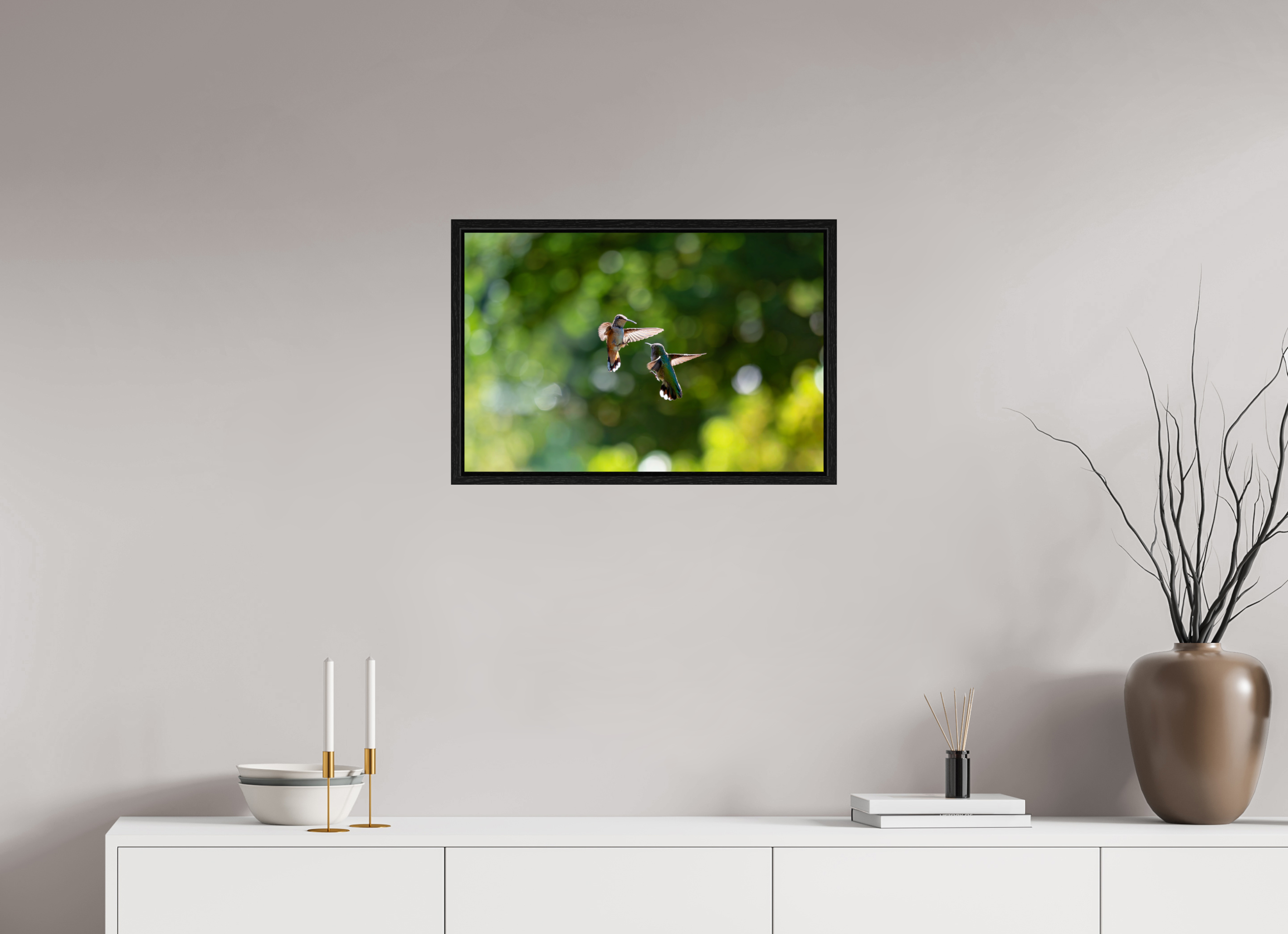 24 x 16″, Floater Frame Midair