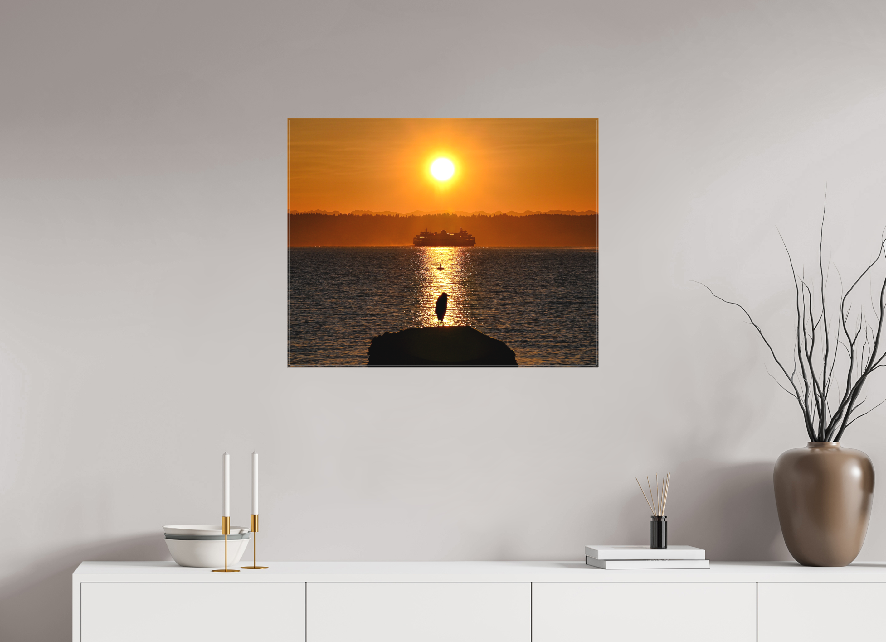 30 x 24″, Matte Canvas with Wrapped Edges Sunrise on Tide Rock