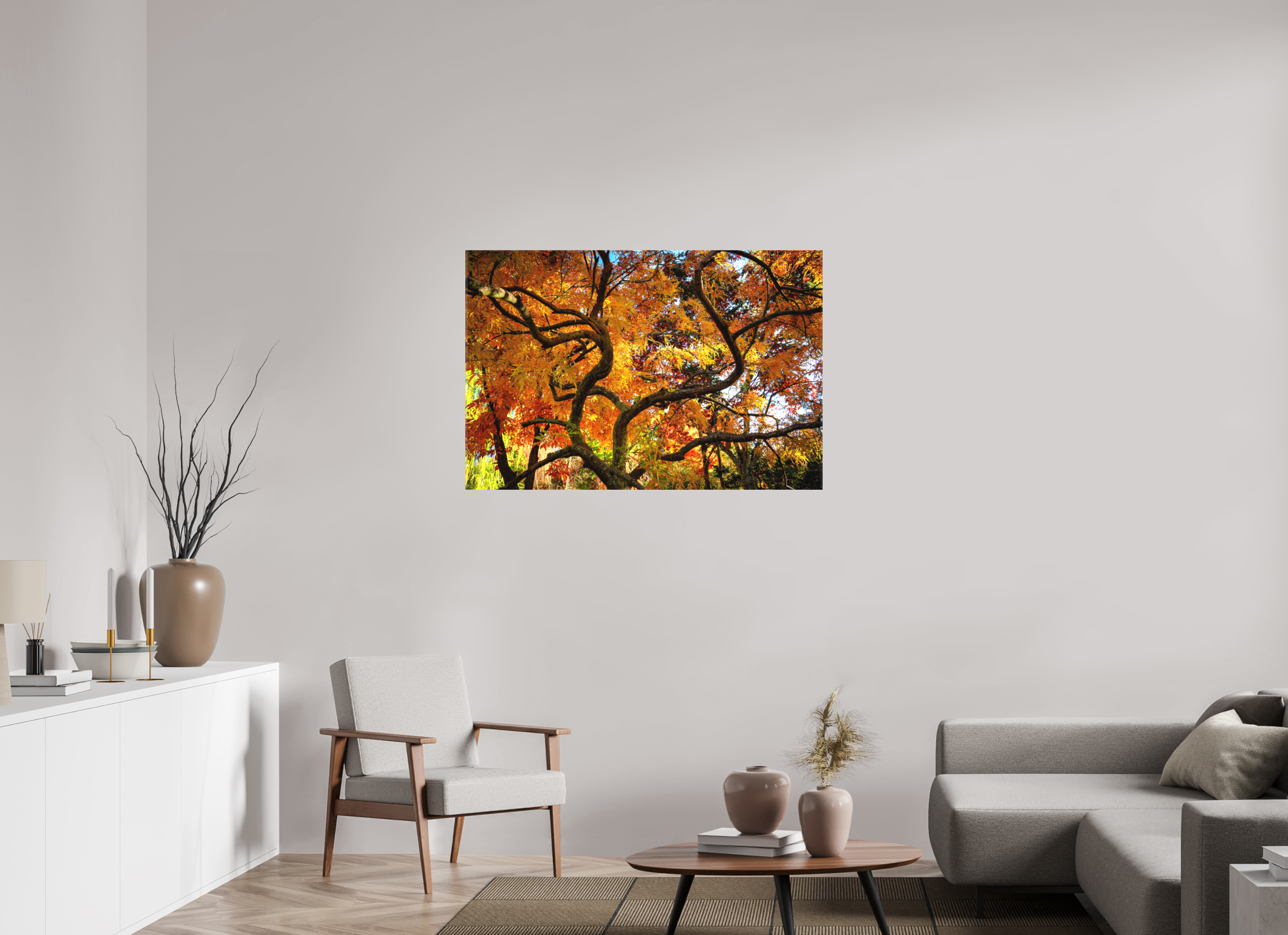 45 x 30″, Matte Canvas with Wrapped Edges Autumn Maple