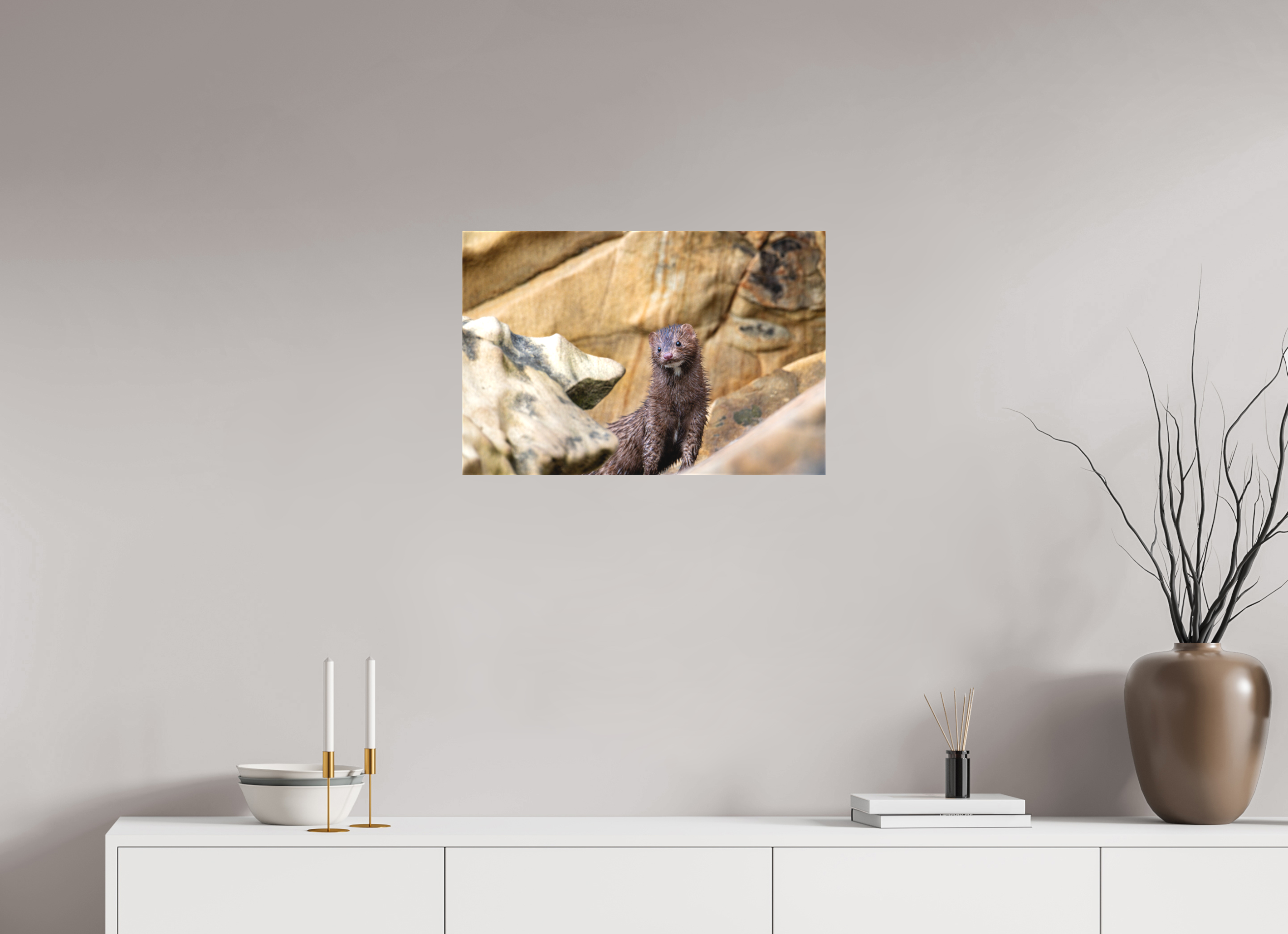 24 x 16″, Matte Canvas with Wrapped Edges Seaside Mink