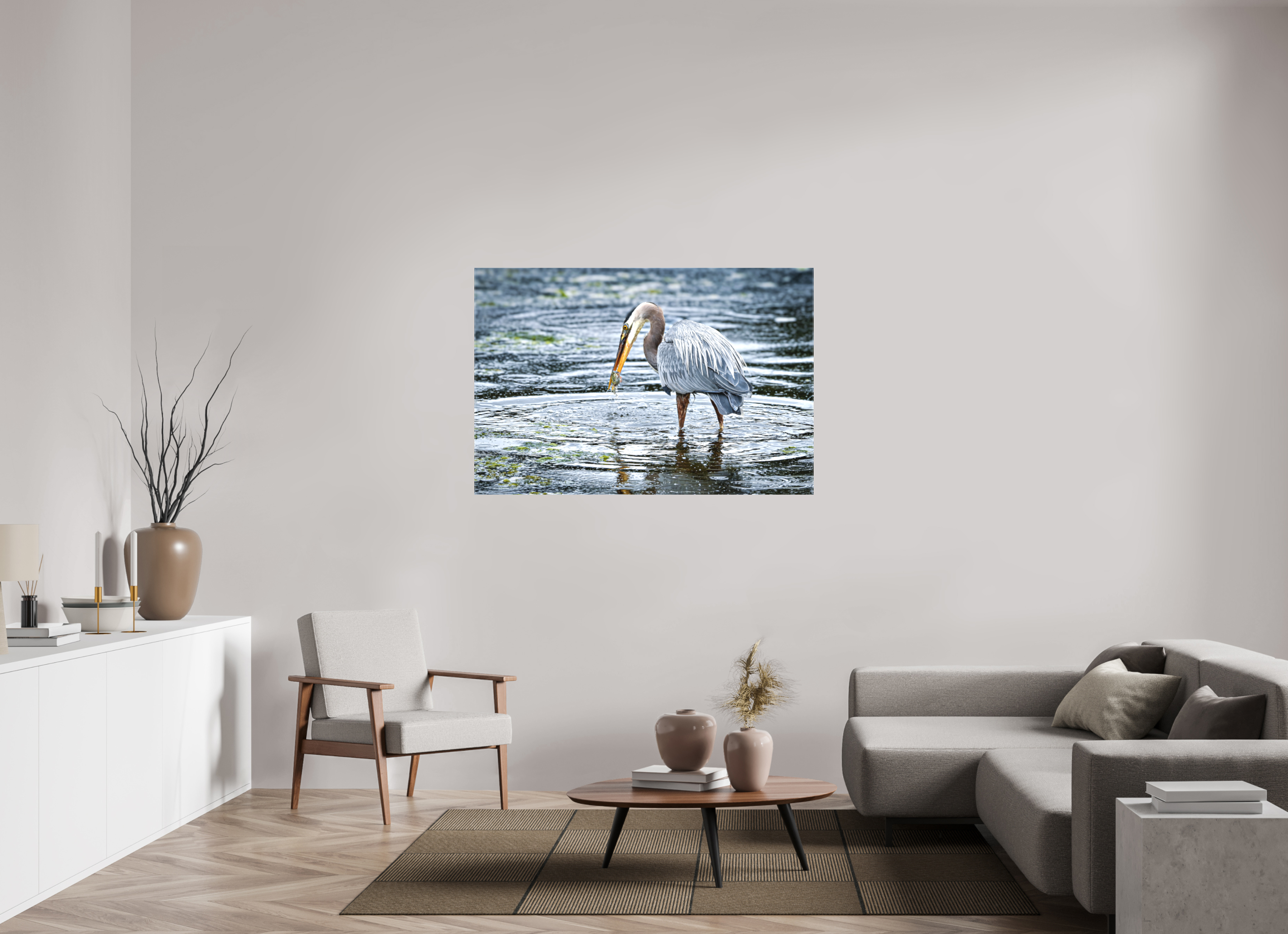 54 x 36″, Matte Canvas with Wrapped Edges Surprised Dinner