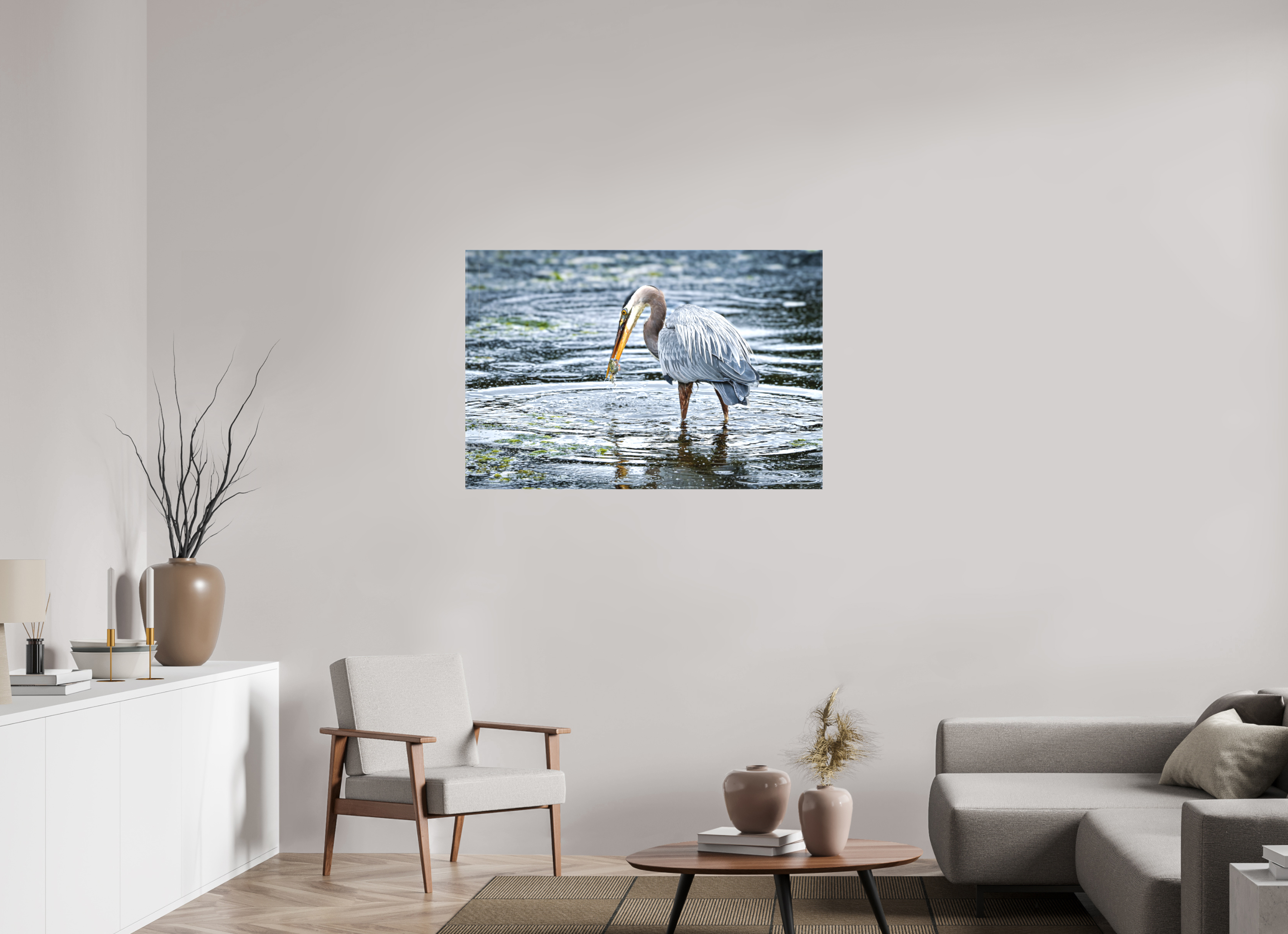 45 x 30″, Matte Canvas with Wrapped Edges Surprised Dinner
