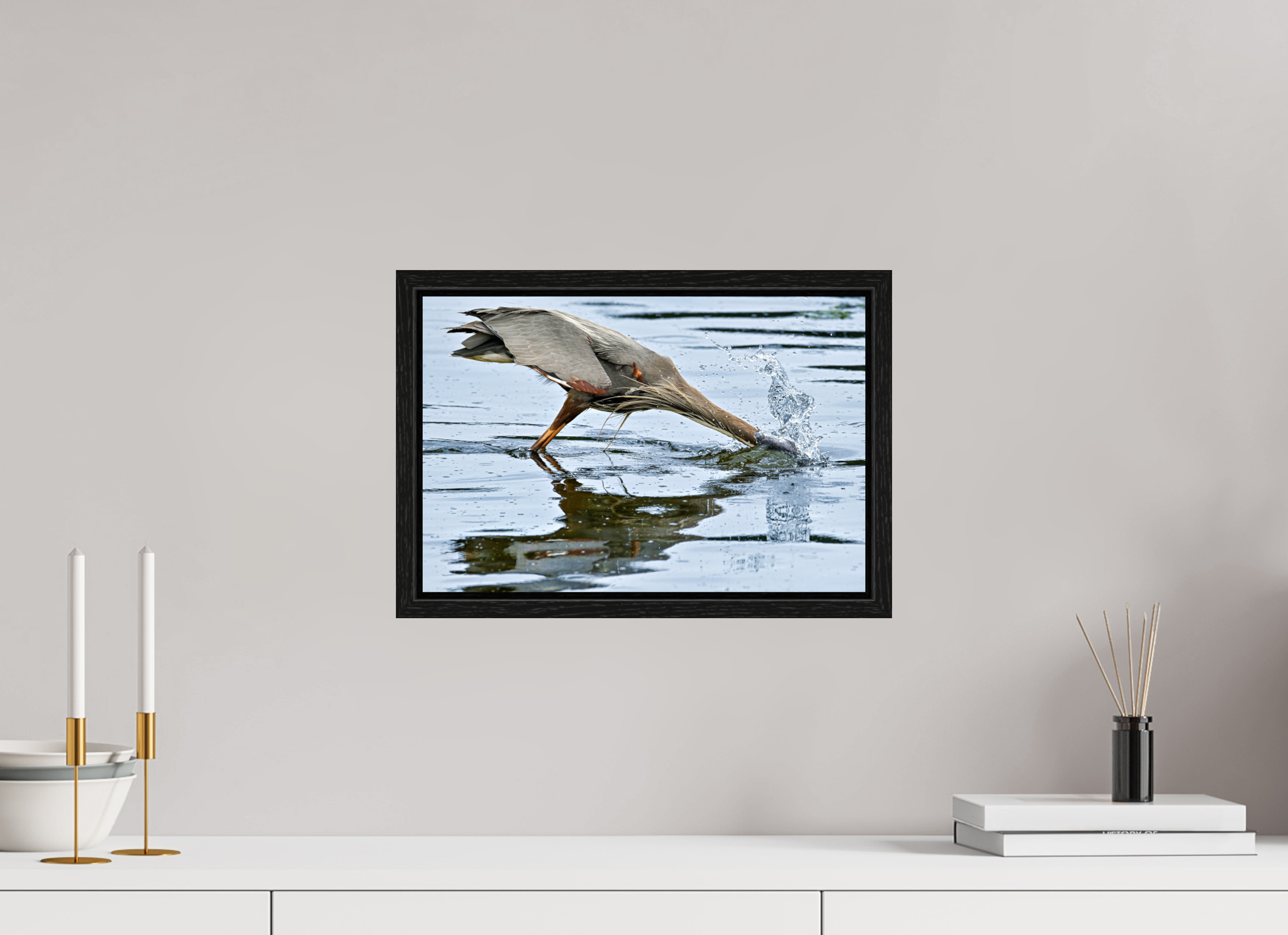 15 x 10″, Floater Frame The Plunge