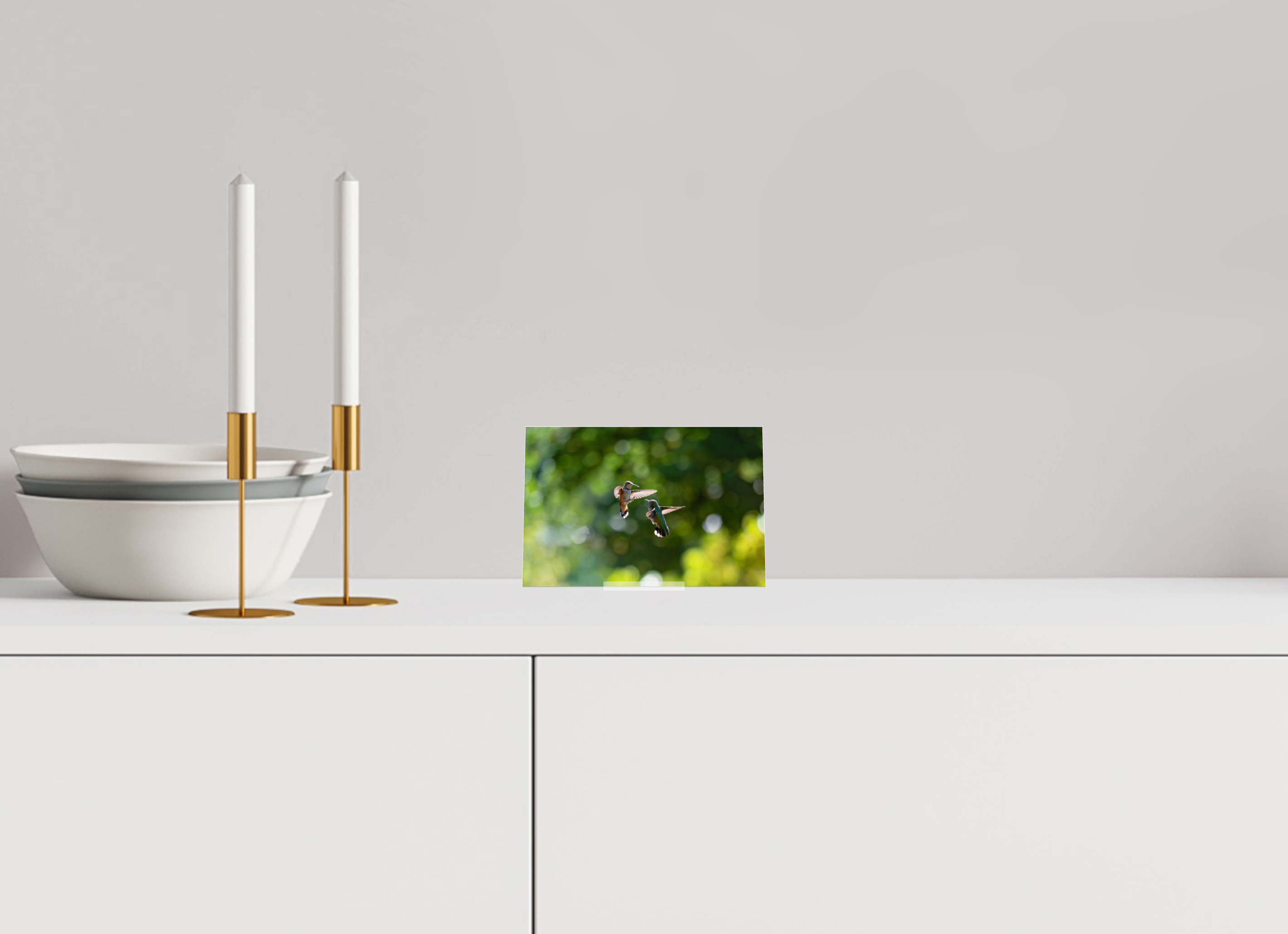 6 x 4″, Acrylic Glass on Stand Midair