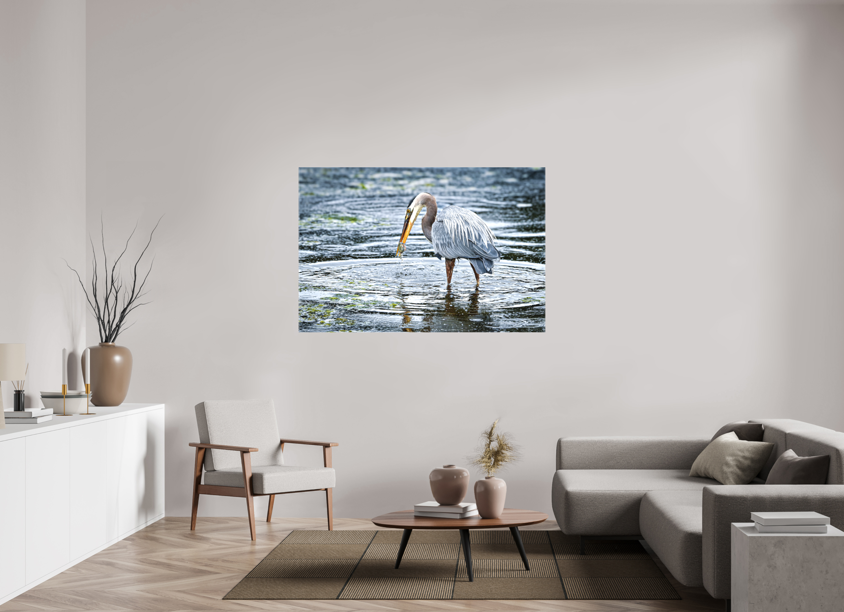 60 x 40″, Matte Canvas with Wrapped Edges Surprised Dinner